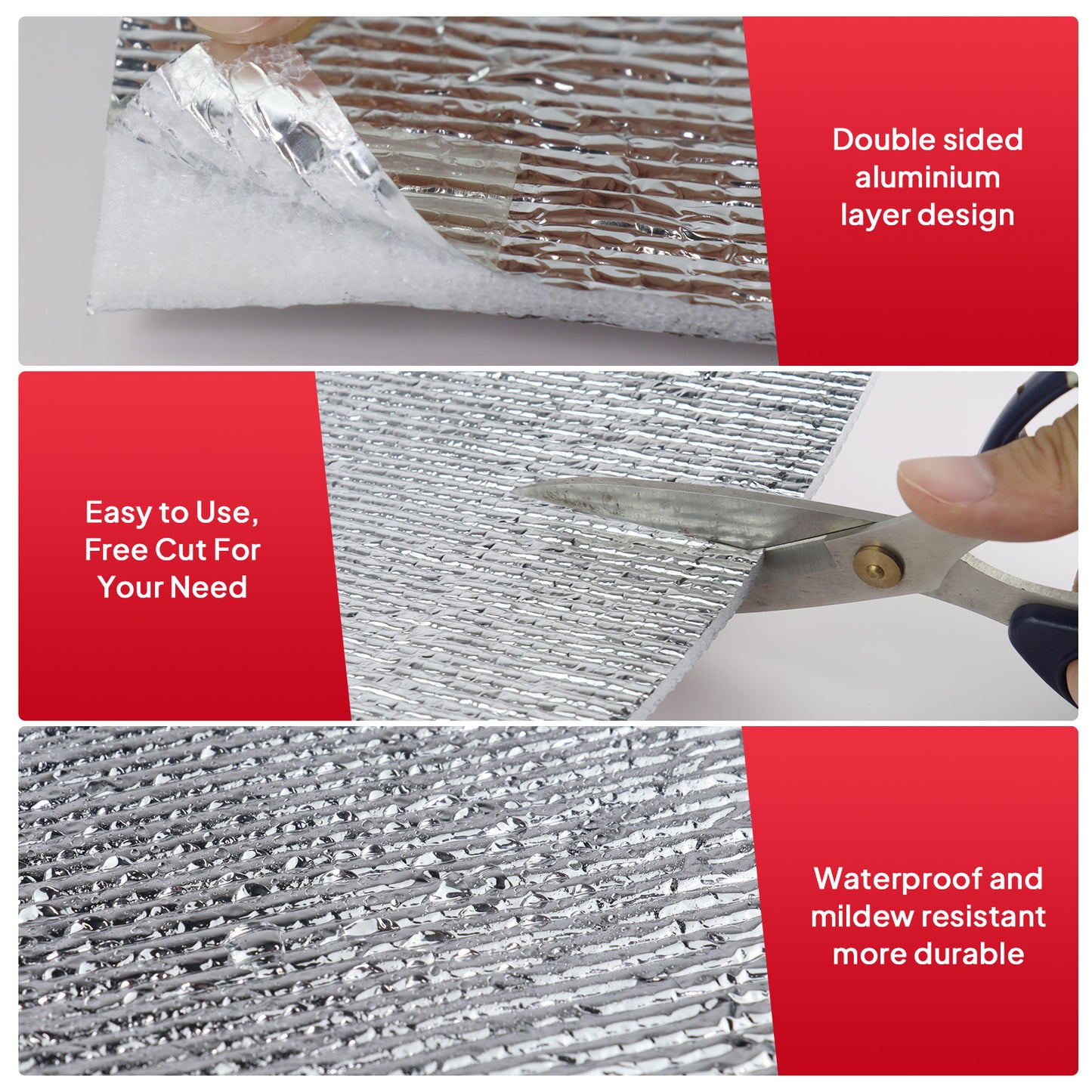 House Insulation Double Foil Heat Shield Reflective Heavy Duty Radiant Barrier