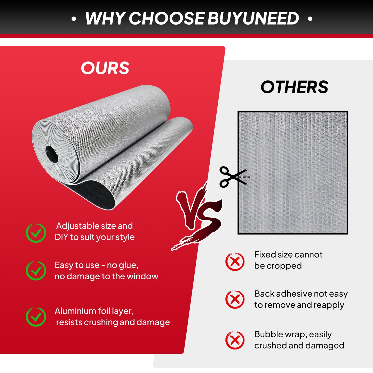House Insulation Double Foil Heat Shield Reflective Heavy Duty Radiant Barrier