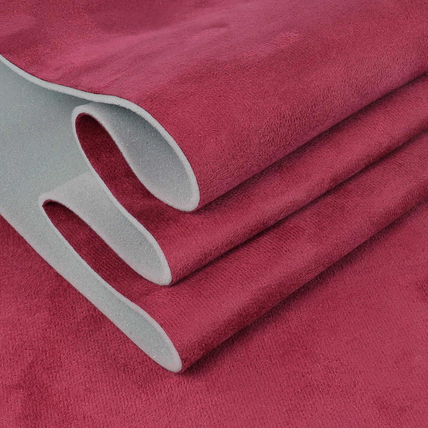 Micro-Suede Headliner Fabric - Foam Backed Roof Repair Material for DIY Automotive & Marine Interiors (Wine Red)