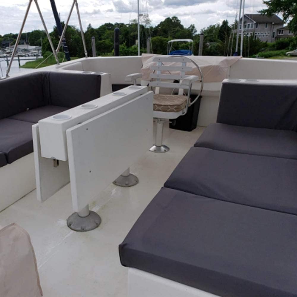 Waterproof Canvas PU Fabric 600Denier - Marine Awning Fabric Outdoor Cordura Material for Outdoor/Indoor Sunbrella Cushion Tent Boat by The Yard 60" Wide/ Black