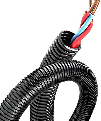 Wiring Loom Split Wire Cable Sleeve Flex Tubing Wire Wrap Corrugated Conduit Lot