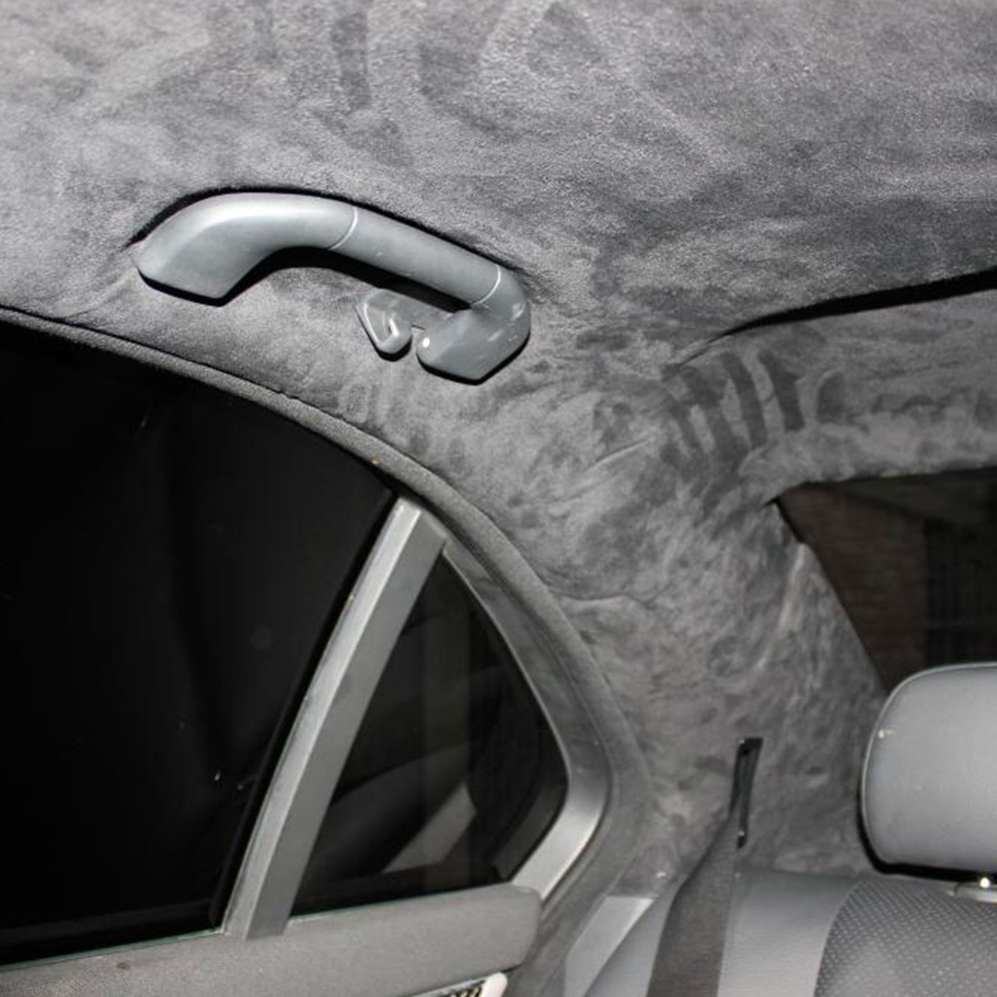 Micro-Suede Headliner Fabric - Foam Backed Roof Repair Material for DIY Automotive & Marine Interiors (Charcoal)