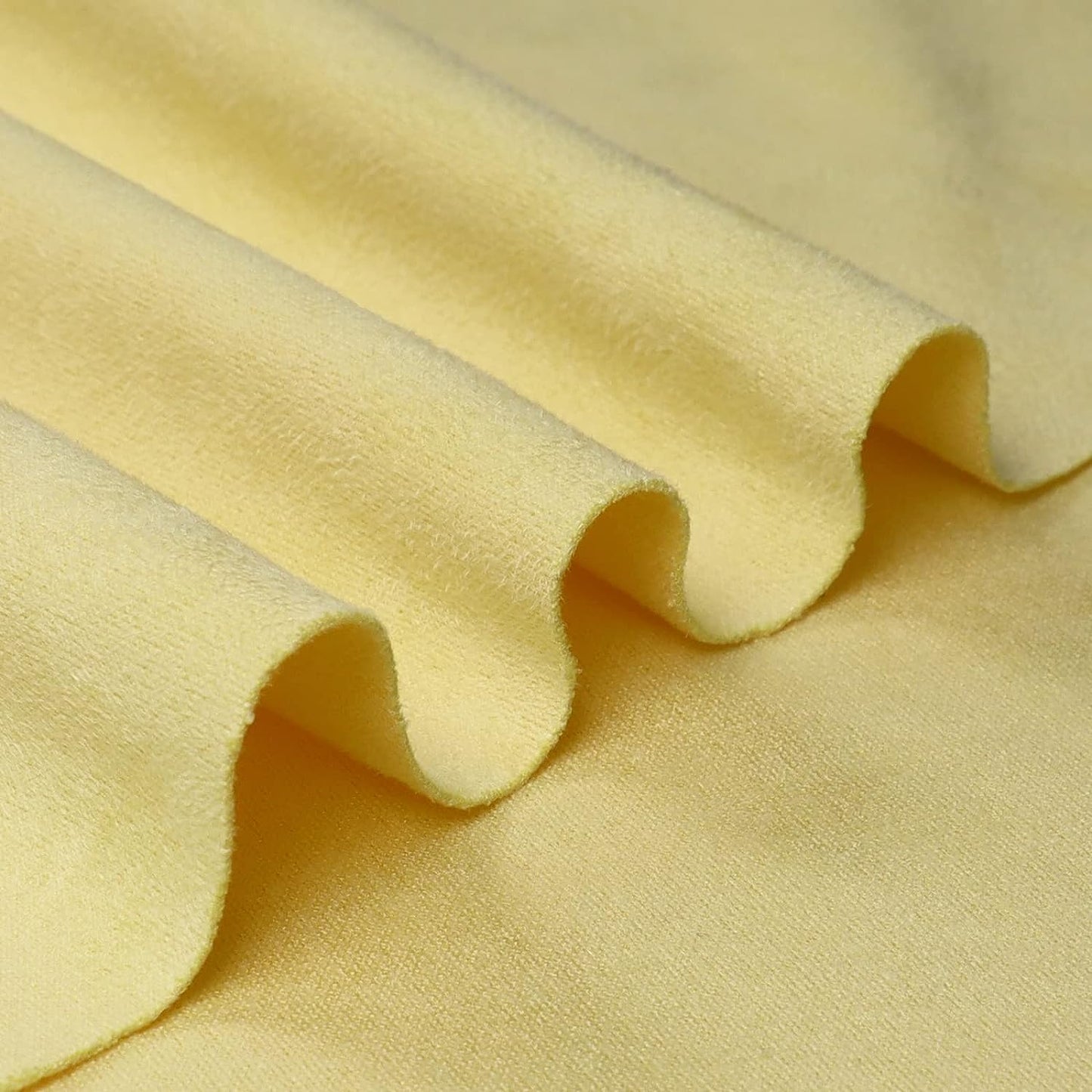 Suede Fabric by The Yard - Soft Ventilation Synthetic Suede Fabric(Double Side) for Car Headliner, Cushion, Boats, Home Décor&DIY 60inch Wide - Yellow