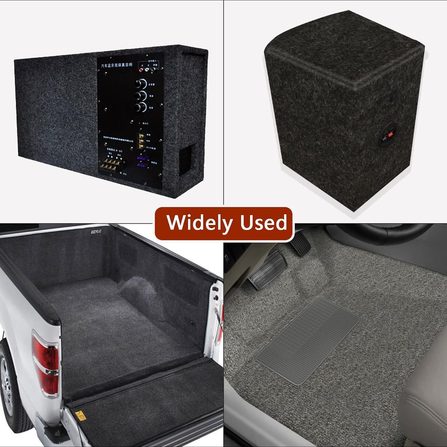 Car Subwoofer Protect Underfelt Carpet Liner 78" Width Lightweight & Wear Resistant for Boat Upholstery,Auto Floor,Trunk,Deck,RV,SUV