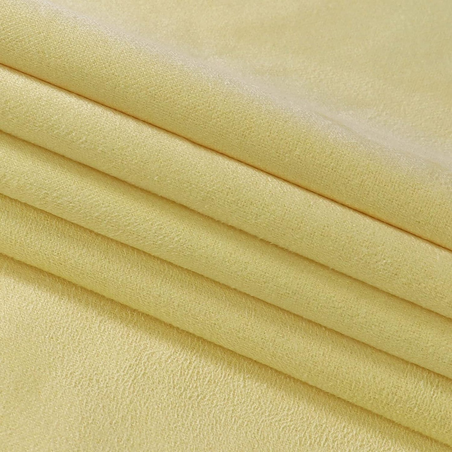 Suede Fabric by The Yard - Soft Ventilation Synthetic Suede Fabric(Double Side) for Car Headliner, Cushion, Boats, Home Décor&DIY 60inch Wide - Yellow