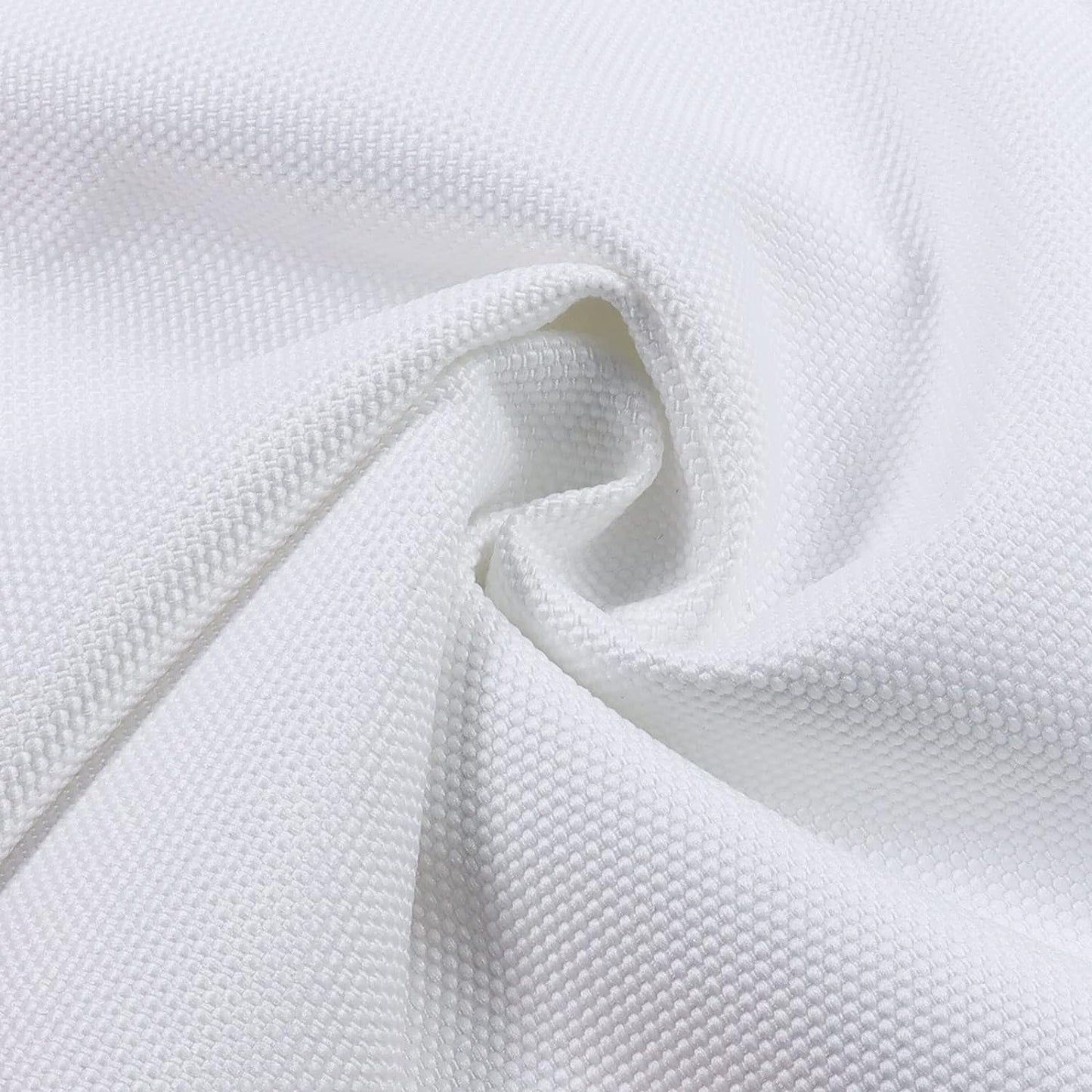 Waterproof PU Backing Canvas Fabric, Soft 1680 Denier Heavy Duty Canvas Cordura Fabric for Outdoor/Indoor, DIY Craft, Awning, Marine, Tent, Bags, Upholstery, 60"Wide, Sold by The Yard(White