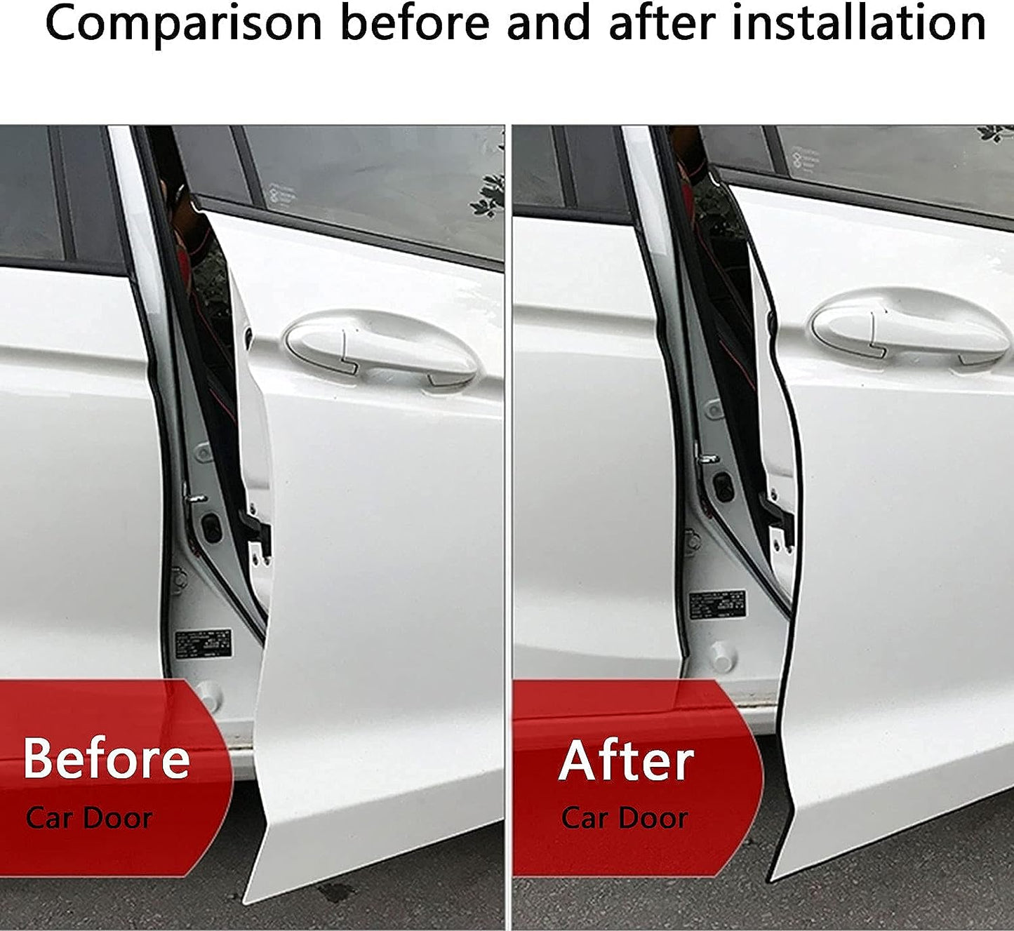 3/8"x 1/2"-U Shape Seal Edge Strip Trim with Metal-Fit Gap 3/64"to 1/4"-PVC Material-Strong but Flexible-Protector Cars,RVs,Trucks Door and Home Applications-Easy to Install-Black #04