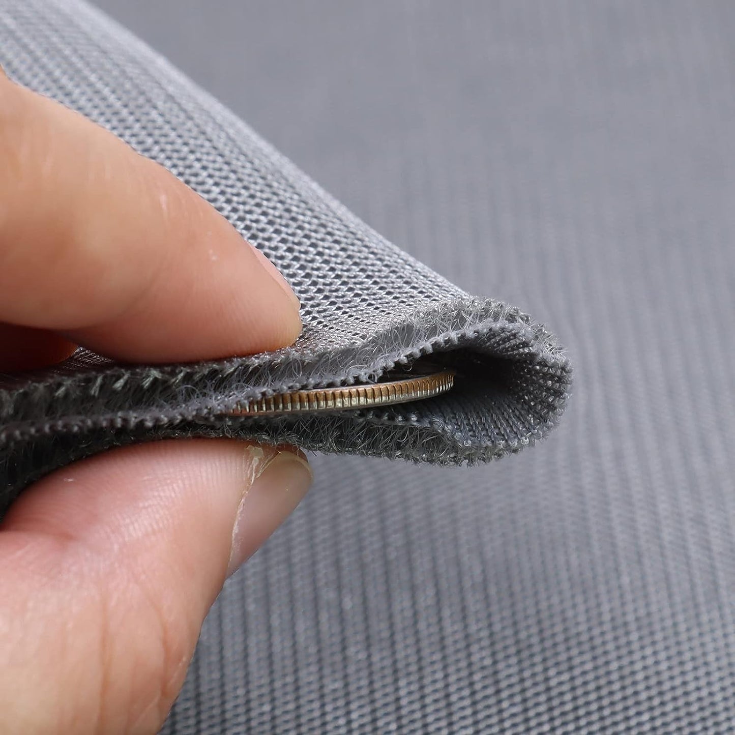 Breathable 3D Air Mesh Fabric,Light 3 Layers Sandwich Spacer Mesh Fabric, Apply to DIY Craft,Upholstery,Home Applications, Chair,Bags,Clothes,Shoes, Lining, 1yard/36"x56",Sold by The Yard (Gray)