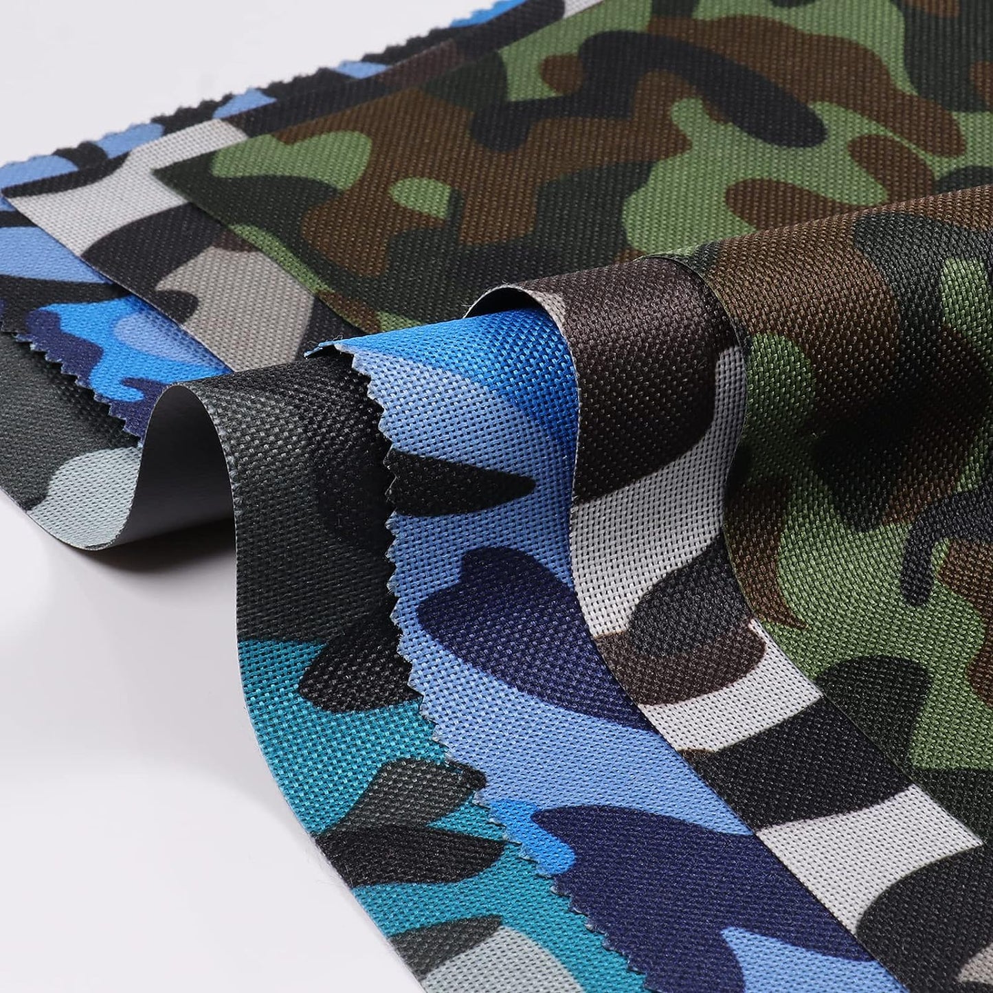 Waterproof Camouflage Canvas Fabric 600Denier Marine Water-Resistant Cordura Material Use for Outdoor/Indoor Cushion Bag Craft Home Decor Boat 60" Wide - Camo-Forest