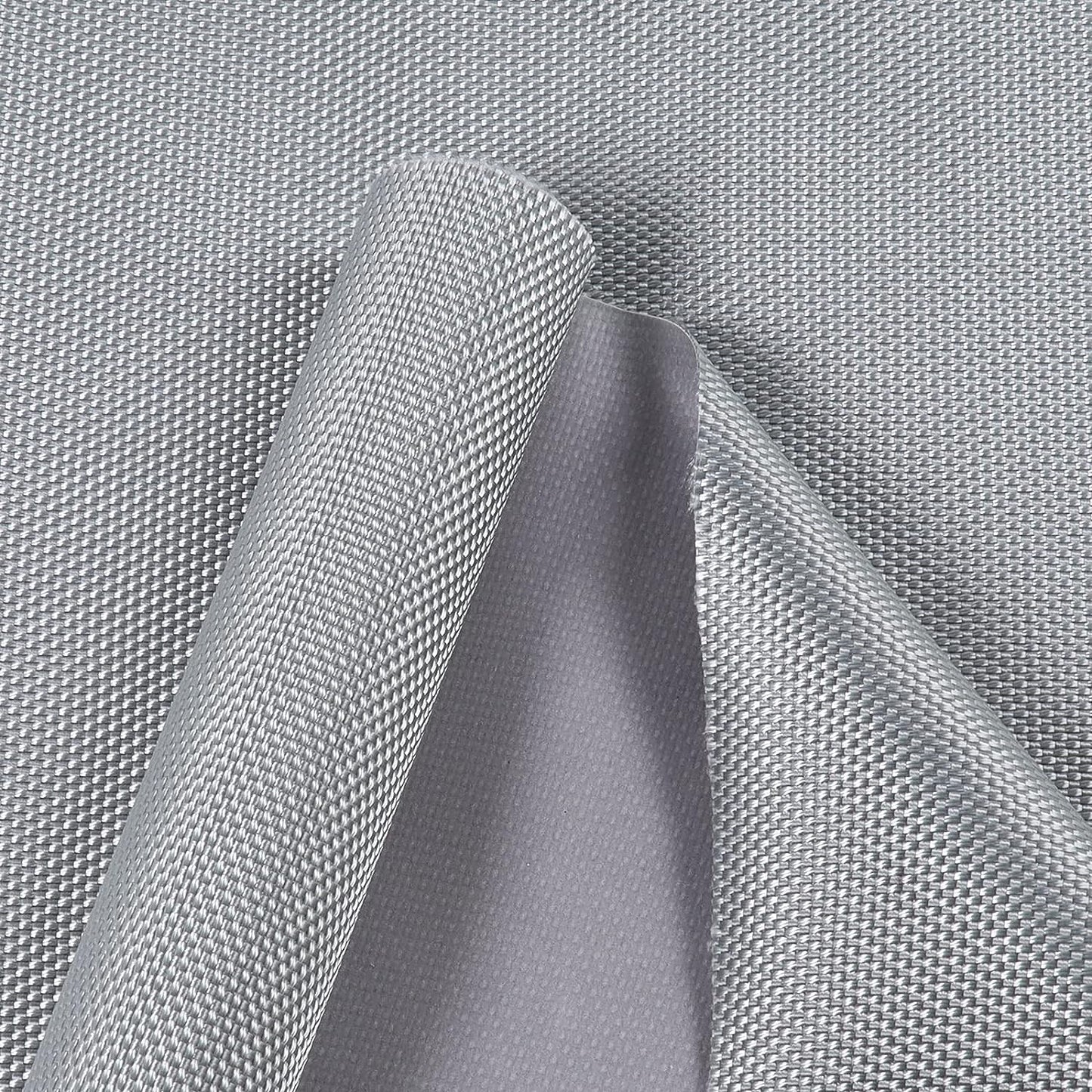 Waterproof Canvas Fabric 1680Denier - 60"W Heavy Duty Marine Awning Fabric(PVC Coated) Water-Resistant Cordura Material for Outdoor/Indoor Boat Tent Cushion Covering 60" Wide (Silver)