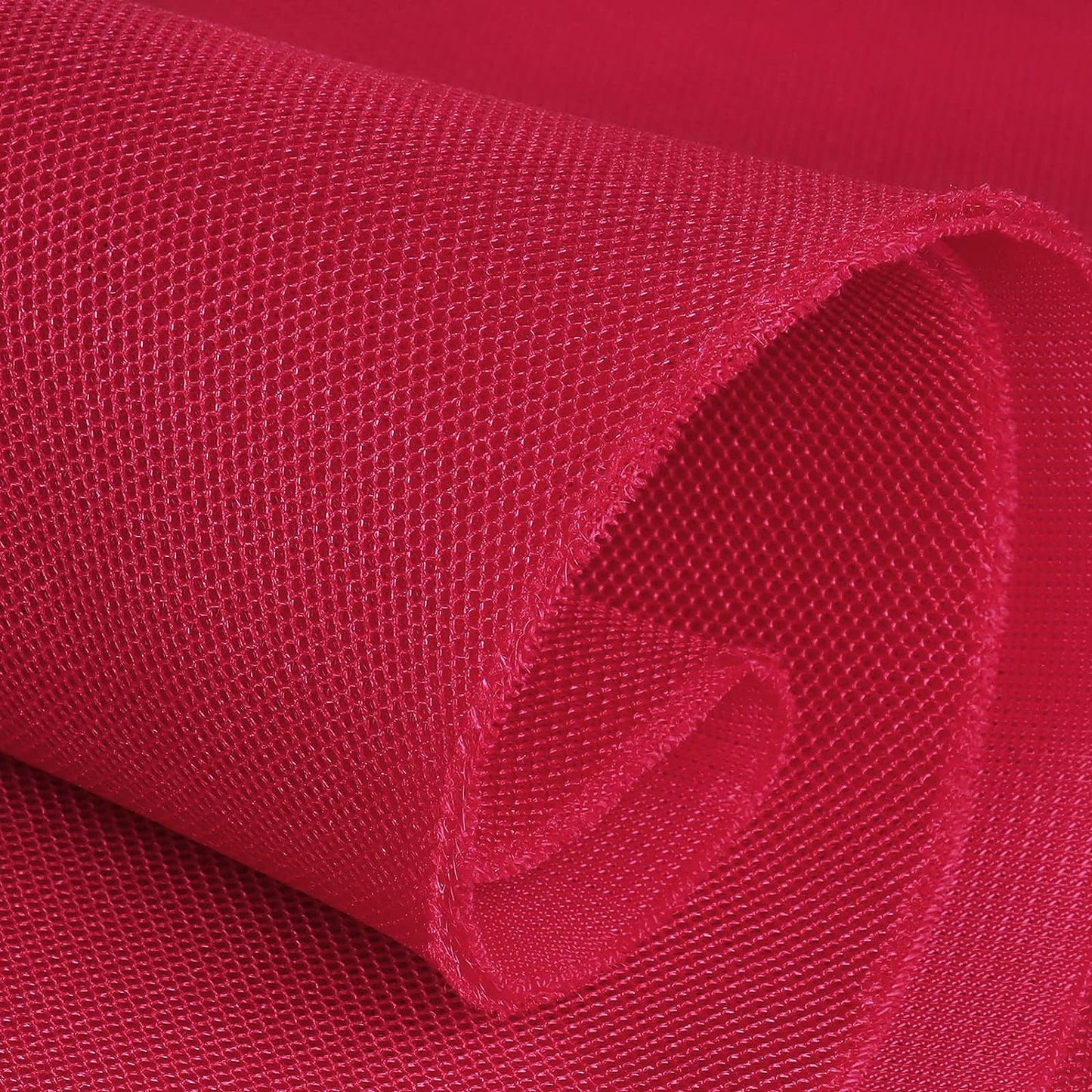 Breathable 3D Air Mesh Fabric,Light 3 Layers Sandwich Spacer Mesh Fabric, Apply to DIY Craft,Upholstery,Home Applications, Chair,Bags,Clothes,Shoes, Lining, 1yard/36"x56",Sold by The Yard (Red)