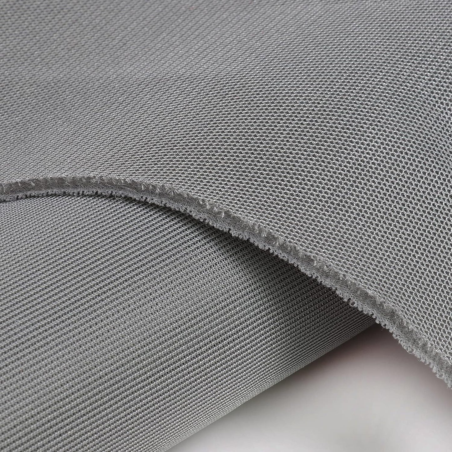Breathable 3D Air Mesh Fabric,Light 3 Layers Sandwich Spacer Mesh Fabric, Apply to DIY Craft,Upholstery,Home Applications, Chair,Bags,Clothes,Shoes, Lining, 1yard/36"x56",Sold by The Yard (Gray)