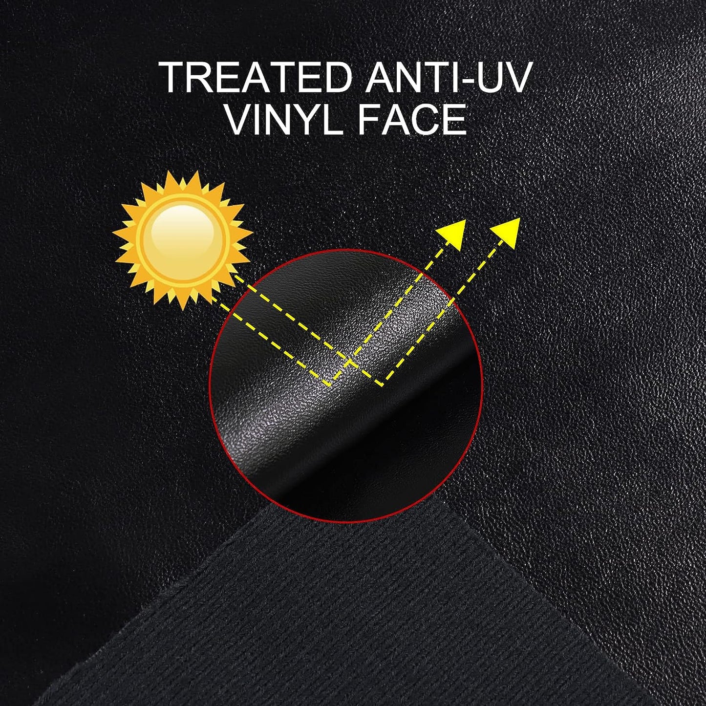 Faux PU Leather Vintage Car Boat Interiors Seat Cover Repair Craft Sewing Black by the Yard