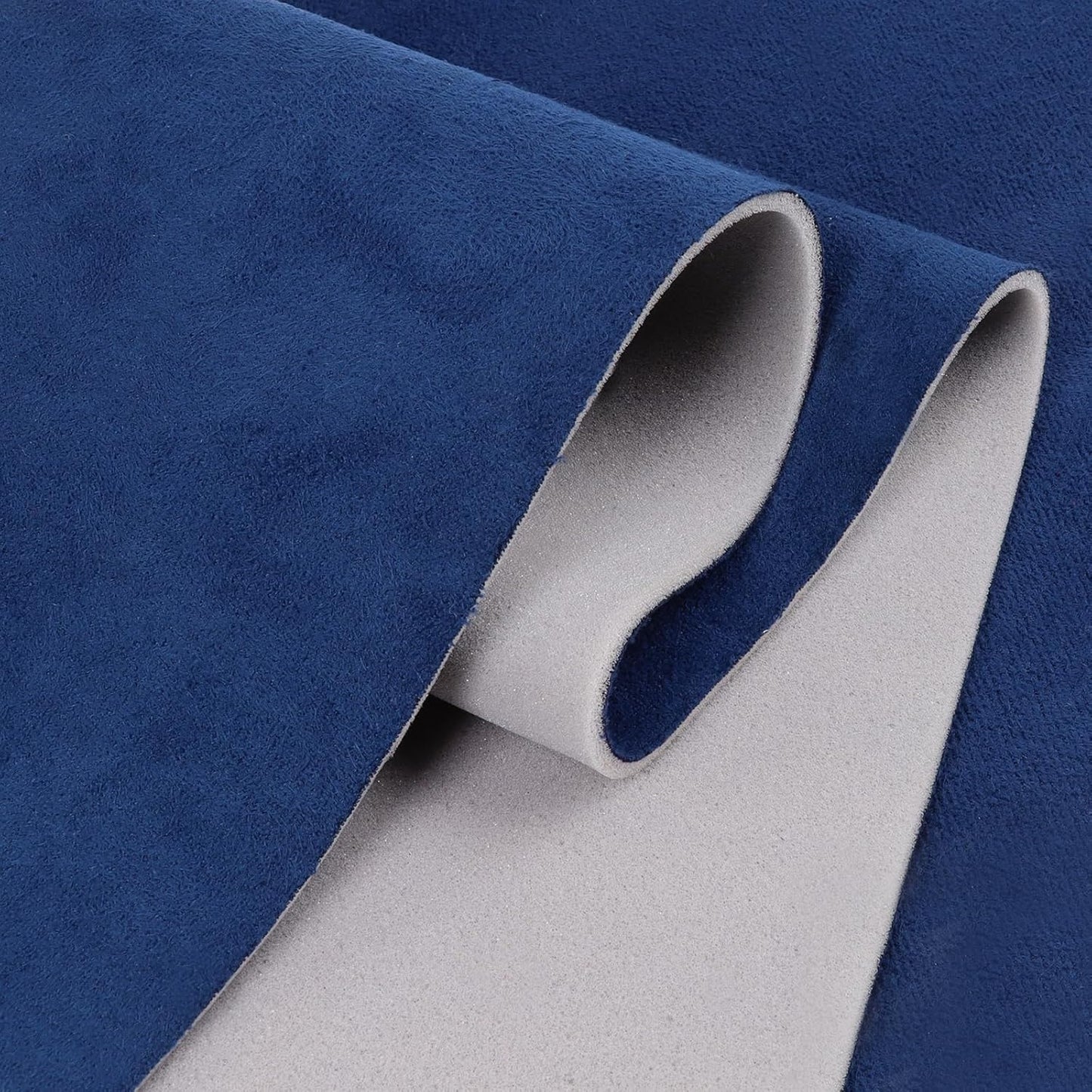 Micro-Suede Headliner Fabric - Foam Backed Roof Repair Material for DIY Automotive & Marine Interiors (Navy)