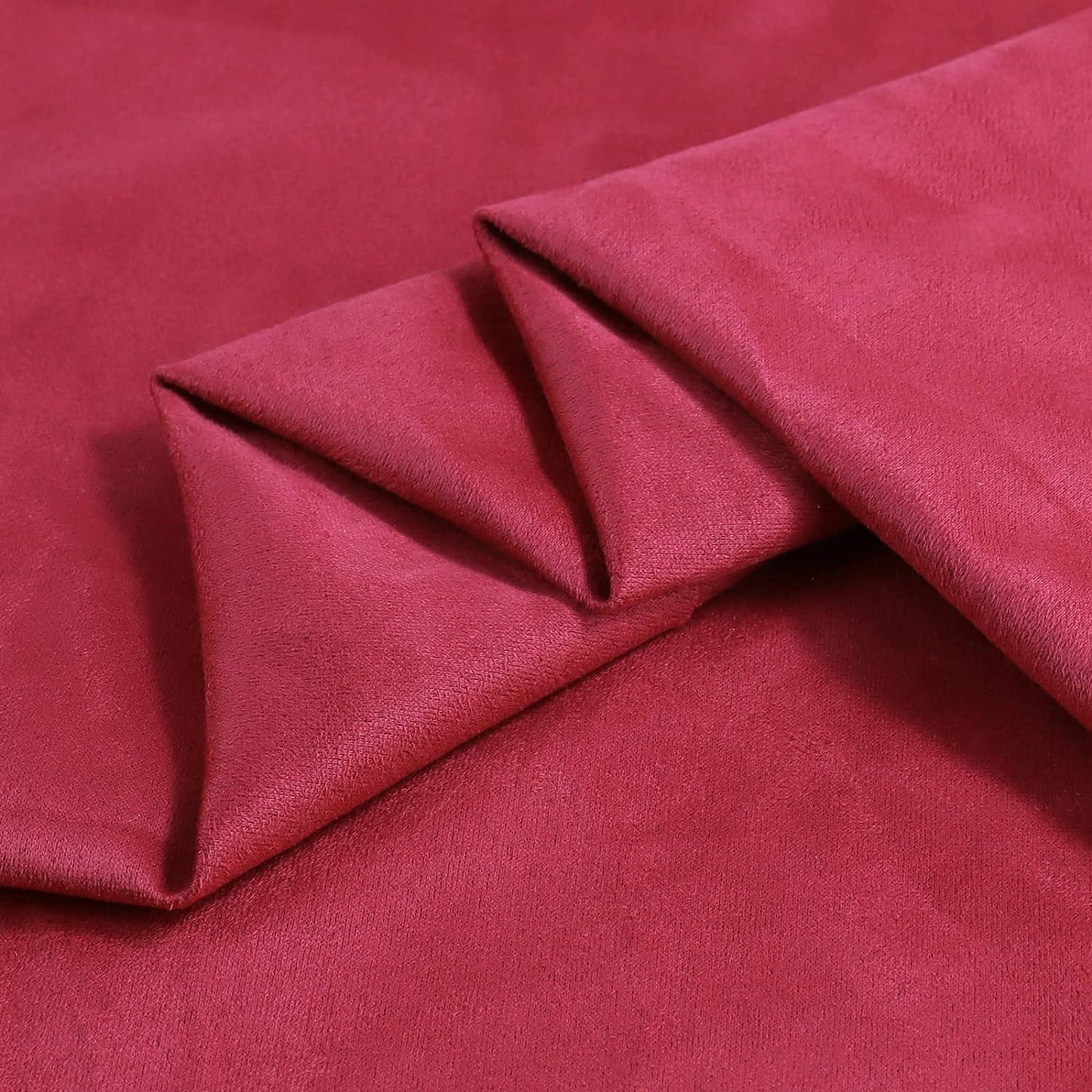 Suede Fabric by The Yard - Soft Ventilation Synthetic Suede Fabric(Double Side) for Car Headliner, Cushion, Boats, Home Décor&DIY 60inch Wide - Red