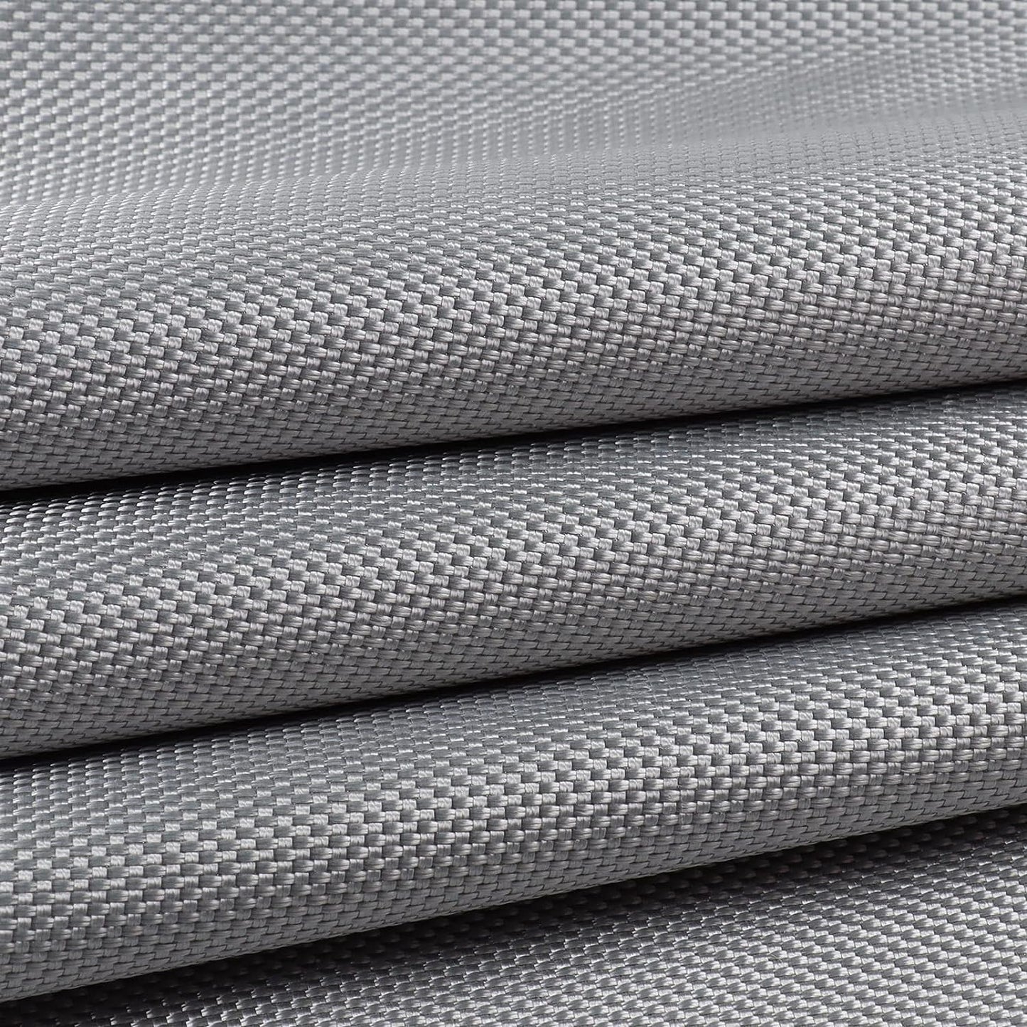 Waterproof Canvas Fabric 1680Denier - 60"W Heavy Duty Marine Awning Fabric(PVC Coated) Water-Resistant Cordura Material for Outdoor/Indoor Boat Tent Cushion Covering 60" Wide (Silver)