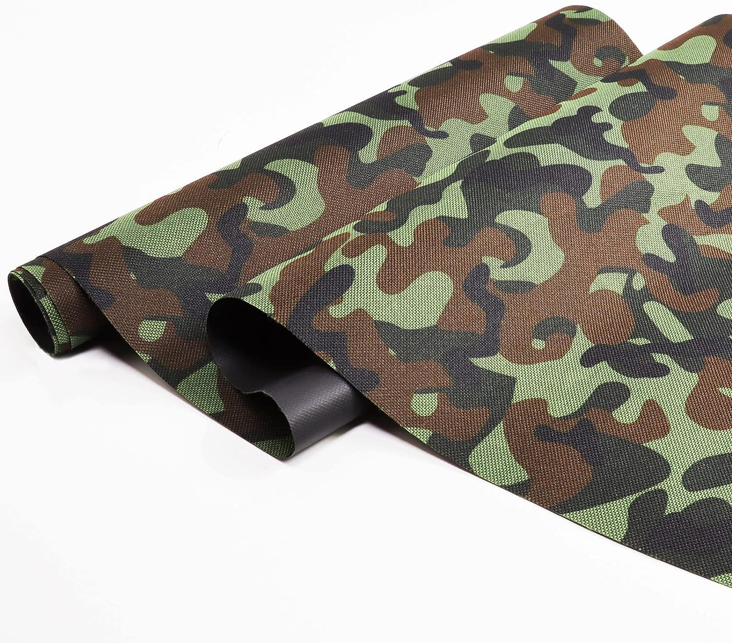 Waterproof Camouflage Canvas Fabric 600Denier Marine Water-Resistant Cordura Material Use for Outdoor/Indoor Cushion Bag Craft Home Decor Boat 60" Wide - Camo-Forest