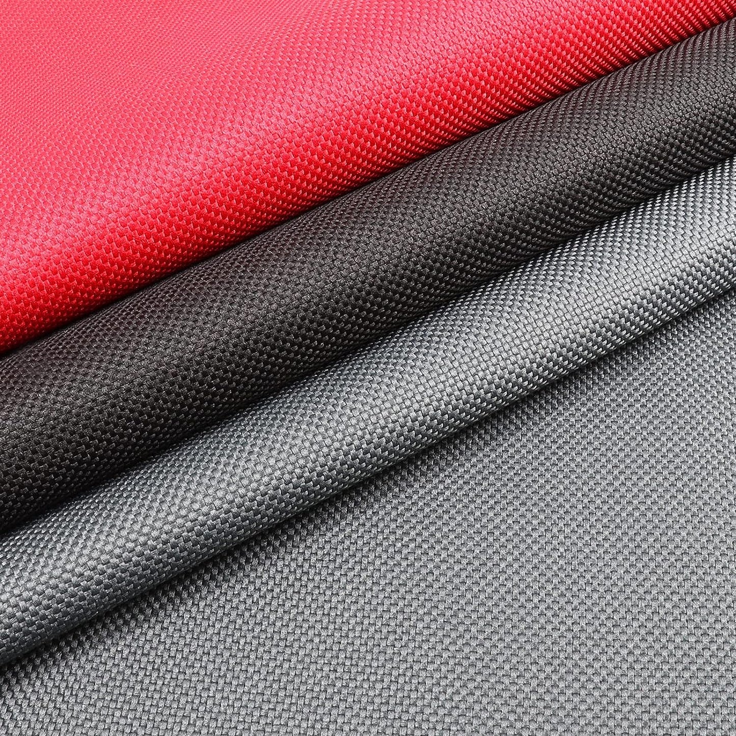 1800D Waterproof Canvas Fabric 60"W Heavy Duty Marine Awning Fabric Water-Resistant Cordura Material for Outdoor/Indoor Sunbrella Cushion Tent Camper Anti-UV Reduce Glare- Red