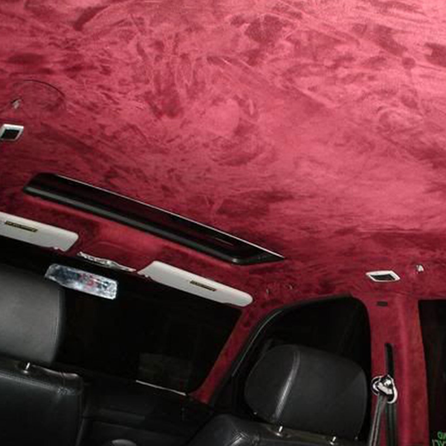 Micro-Suede Headliner Fabric - Foam Backed Roof Repair Material for DIY Automotive & Marine Interiors (Wine Red)