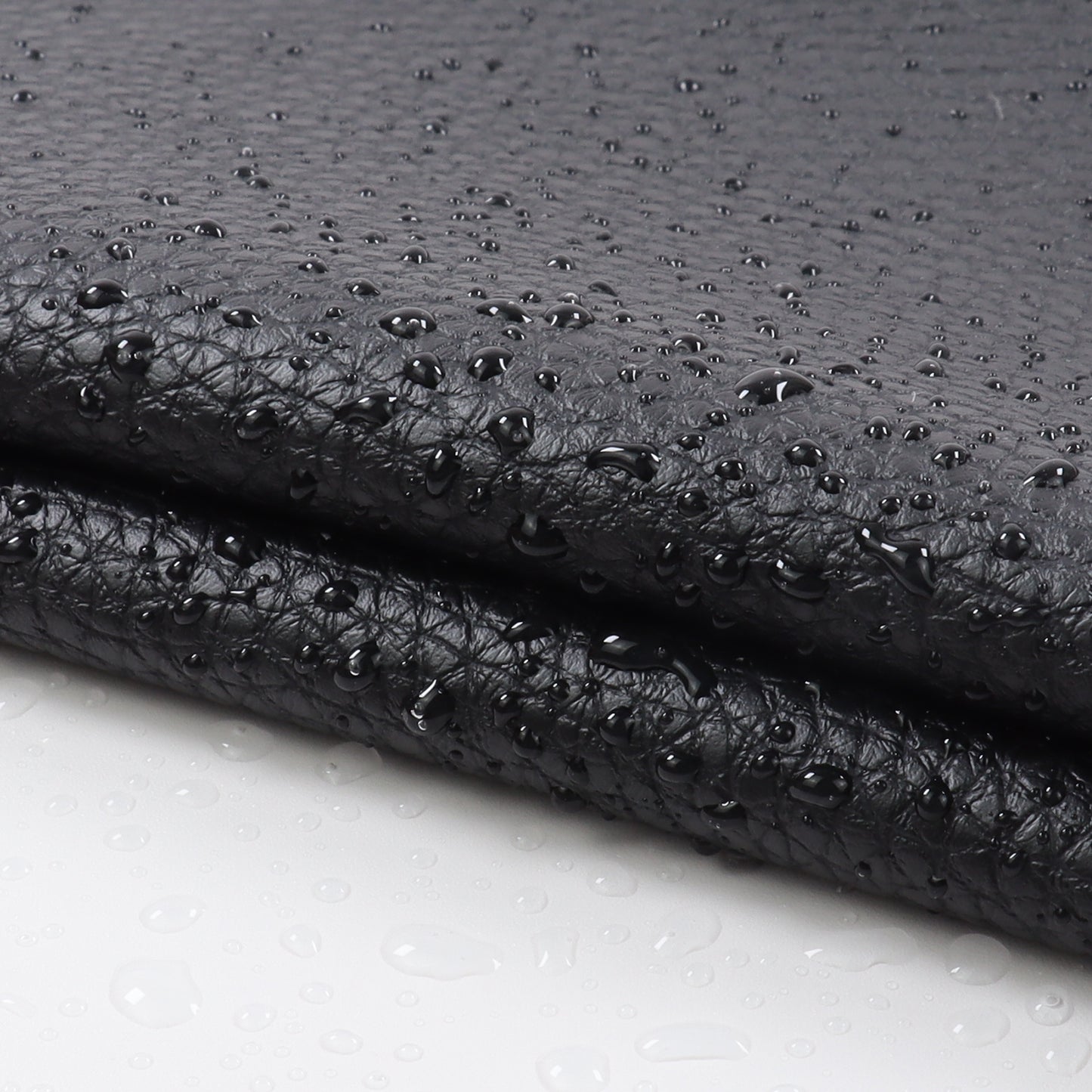 Faux Leather Sheets, Vinyl Upholstery Leather Fabric, Soft & Firm Texture for Upholstery Car Seats Refurnish Headboards Sofas Chairs Black