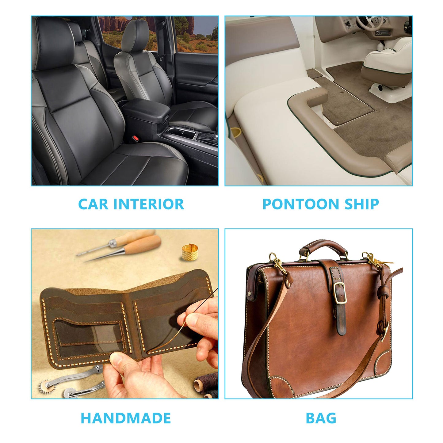 Faux Leather PU Material Waterproof Stretchable for Boat, Vehicle Interiors, Seat Cover Replace