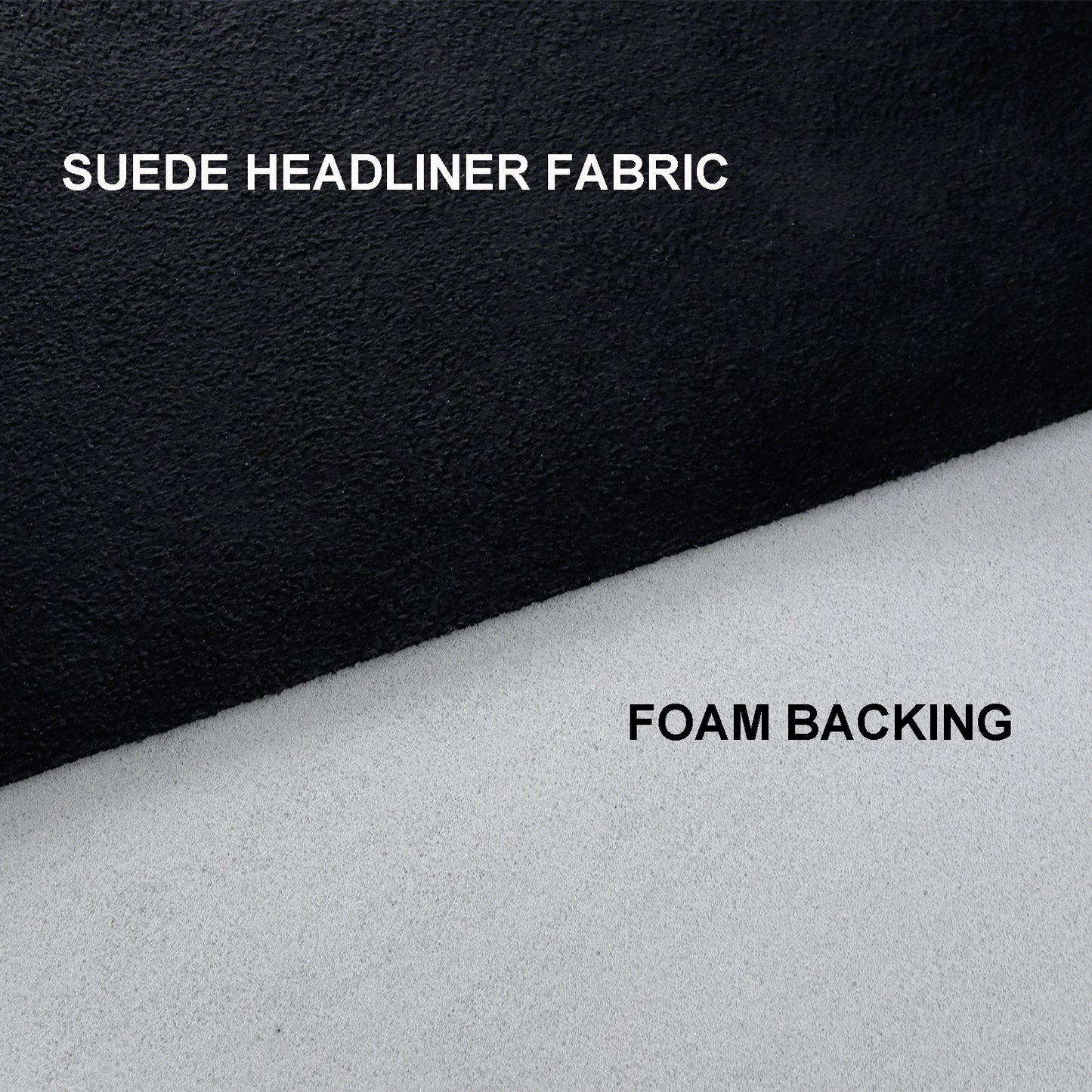 Faux Suede Headliner Roof Fabric Car Interior Replacement Black 60" Wide