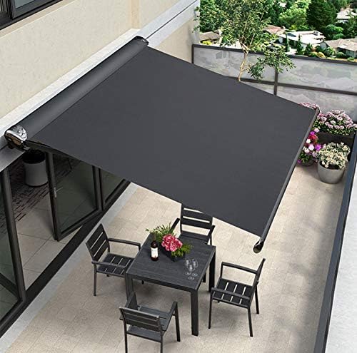 Waterproof Canvas Fabric - 1800D Heavy Duty Marine Awning Fabric Cordura Water-Resistant Material for Outdoor/Indoor Sunbrella Tent Boat Cushion Anti-UV Reduce Glare 60" Wide - Black