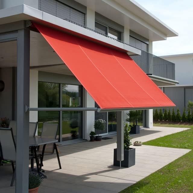 Waterproof Canvas PU Fabric 600Denier - Marine Awning Fabric Outdoor Cordura Material for Outdoor/Indoor Sunbrella Cushion Tent Boat by The Yard 60" Wide Brick / Red