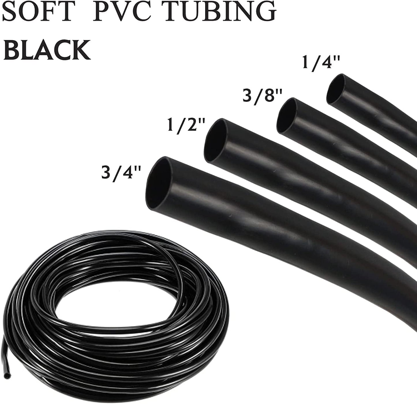 Black PVC Sleeve Insulation Electrical Wire Harness Tubing Management Flame Retardant ,UV-Proof,Waterproof,Protective