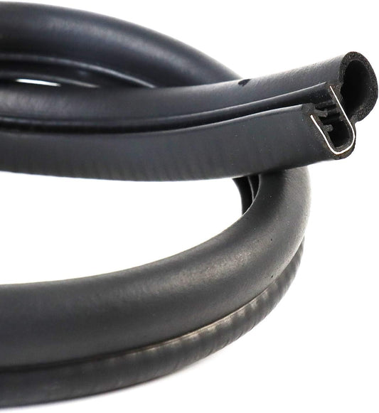 0.59"×0.9" Rubber U Channel Bulb Trim Seal,Flexible PVC Edge Guard Trim for Cars,Boats and RVs,Anti-Collision,Resistant Wear,Waterproof,Reduce Noise #09