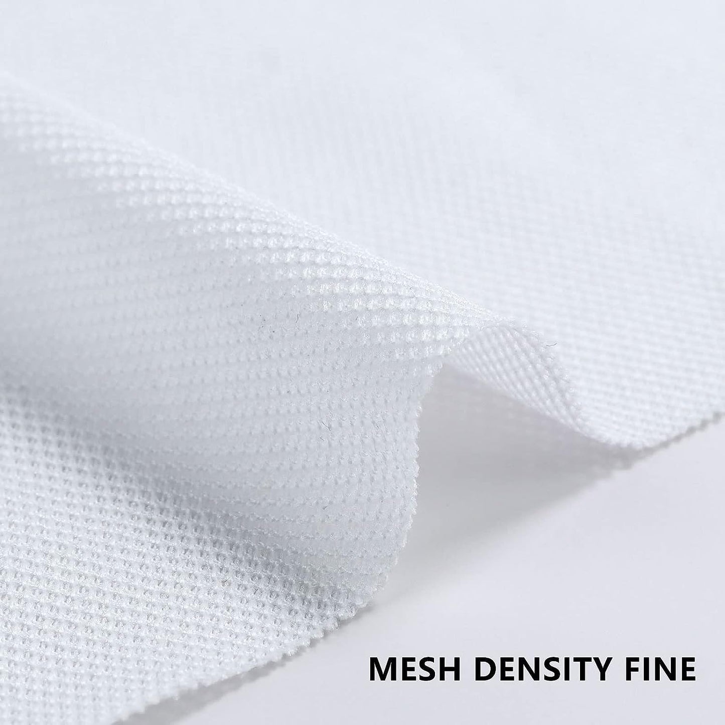 1yard Stereo Mesh Fabric, Speaker Grill Cloth, Acoustically Transparent Sound Transmission for Protection Multi-Purpose Hall Studio Stage Speakers White