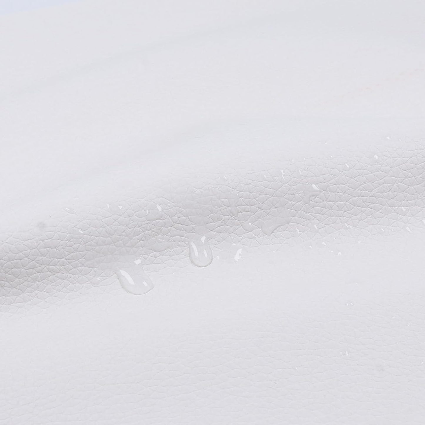 Vinyl Marine Synthetic Leather Fabric - 55" Waterproof Vinyl Material 0.6mm Thick Soft Upholstery Leather Sheets for Car Headliner Furniture Sofa Boat Replacement Renovate - White