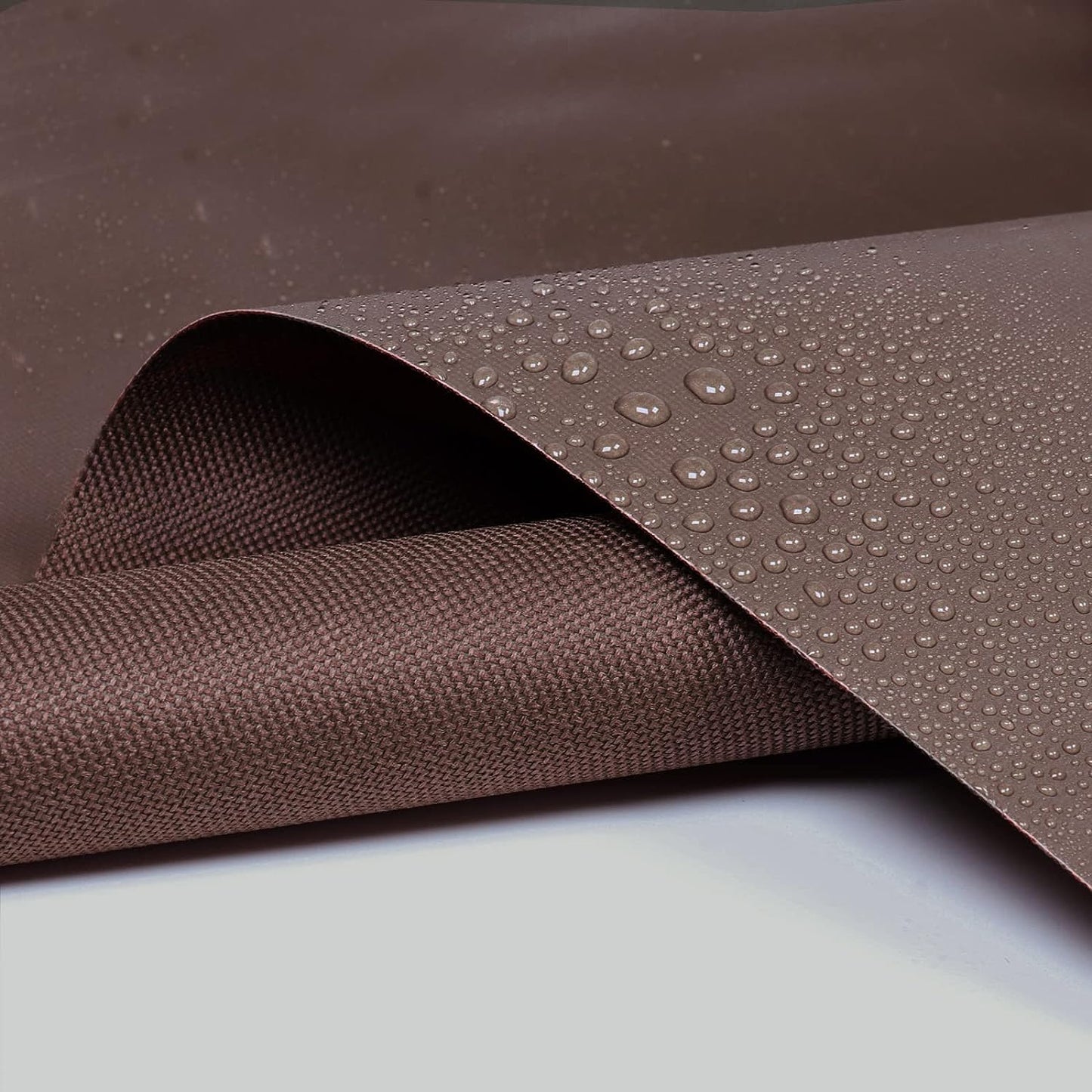 Waterproof Canvas Fabric 600D Marine Awning Outdoor Fabric Cordura Water-Resistant Material PVC Backing for Sunbrella Tent Cushion Boat 60in Wide - Chocolate