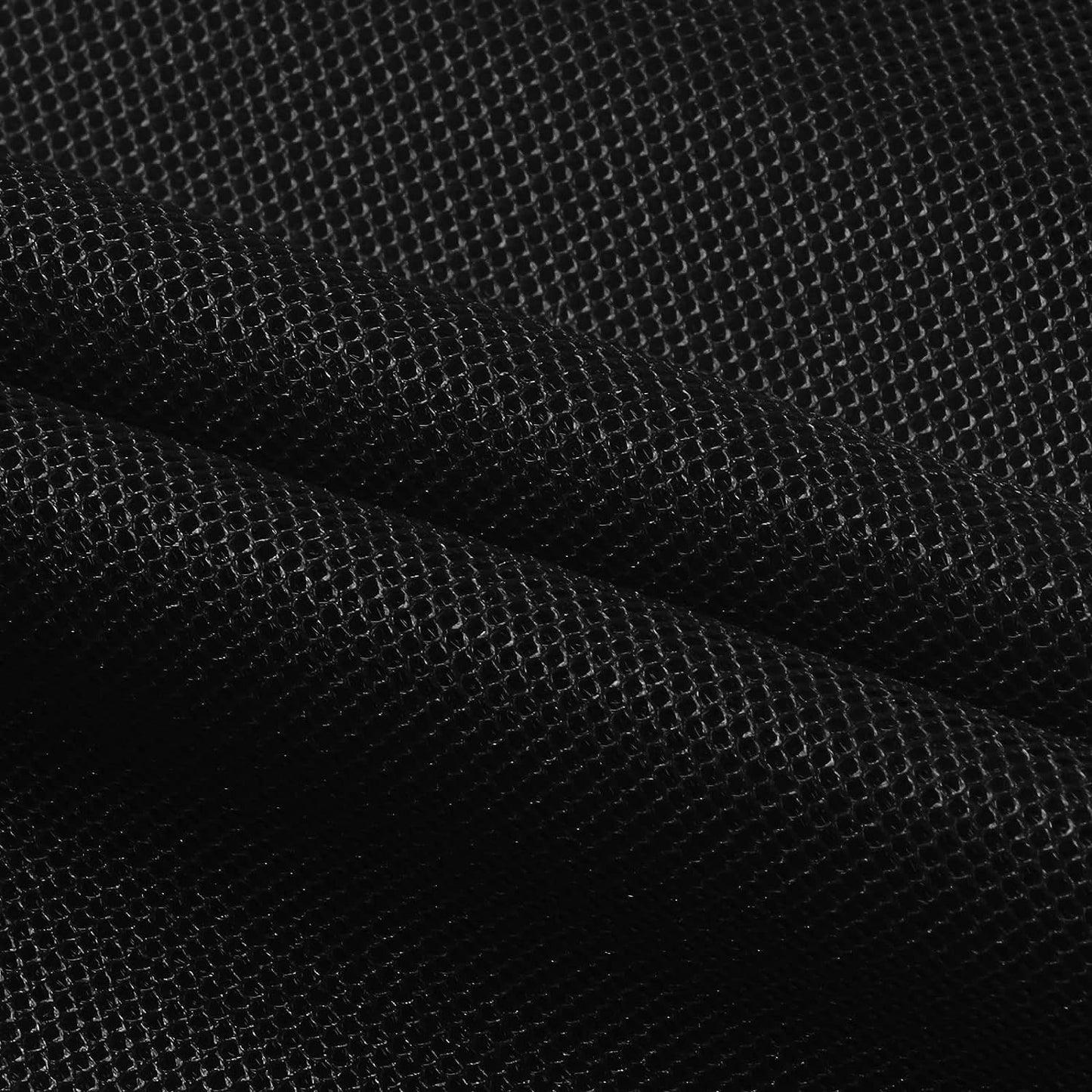 Breathable 3D Air Mesh Fabric,Light 3 Layers Sandwich Spacer Mesh Fabric, Apply to DIY Craft,Upholstery,Home Applications, Chair,Bags,Clothes,Shoes, Lining, 1yard/36"x56",Sold by The Yard (Black)