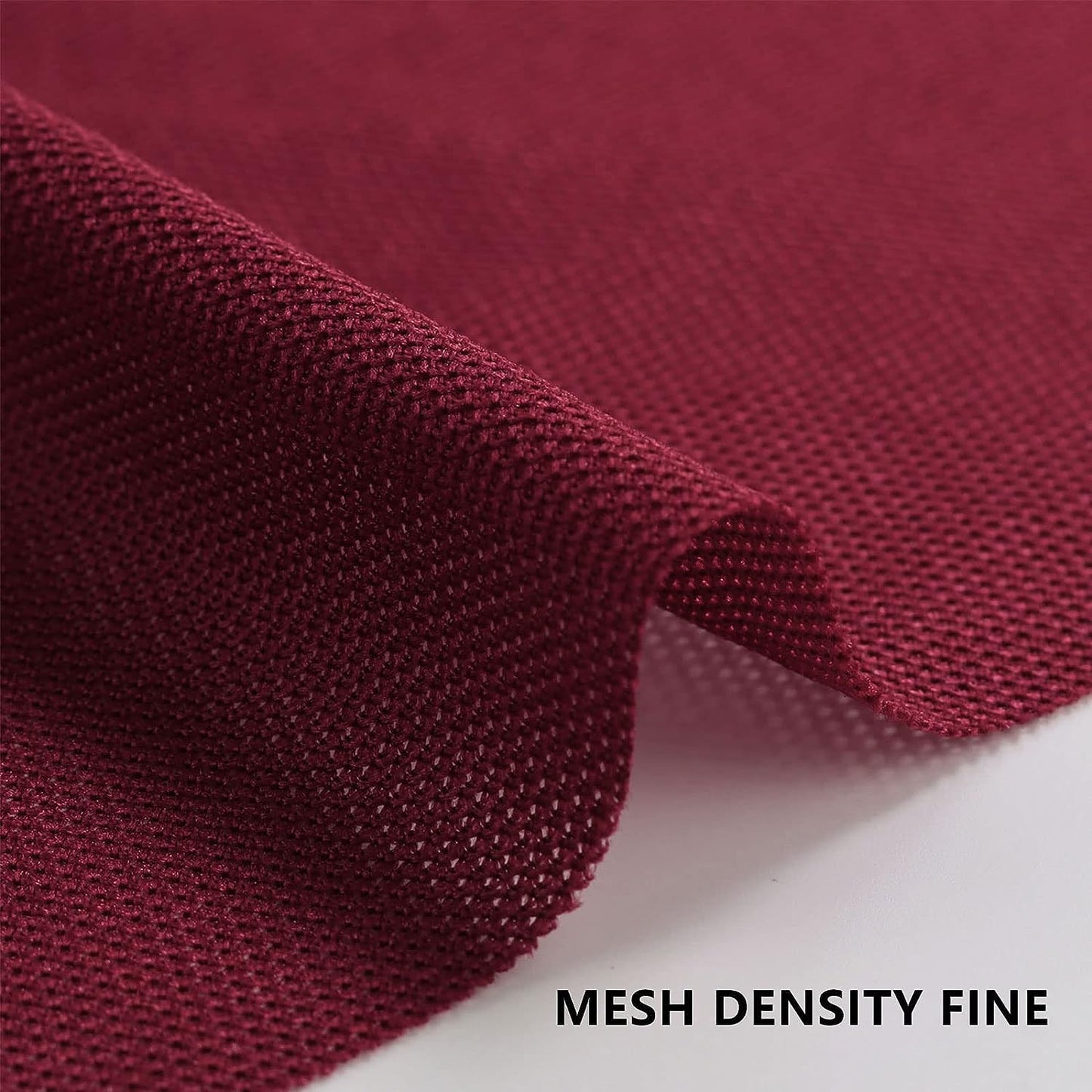 1yard Stereo Mesh Fabric, Speaker Grill Cloth, Acoustically Transparent Sound Transmission for Protection Multi-Purpose Hall Studio Stage Speakers Burgundy