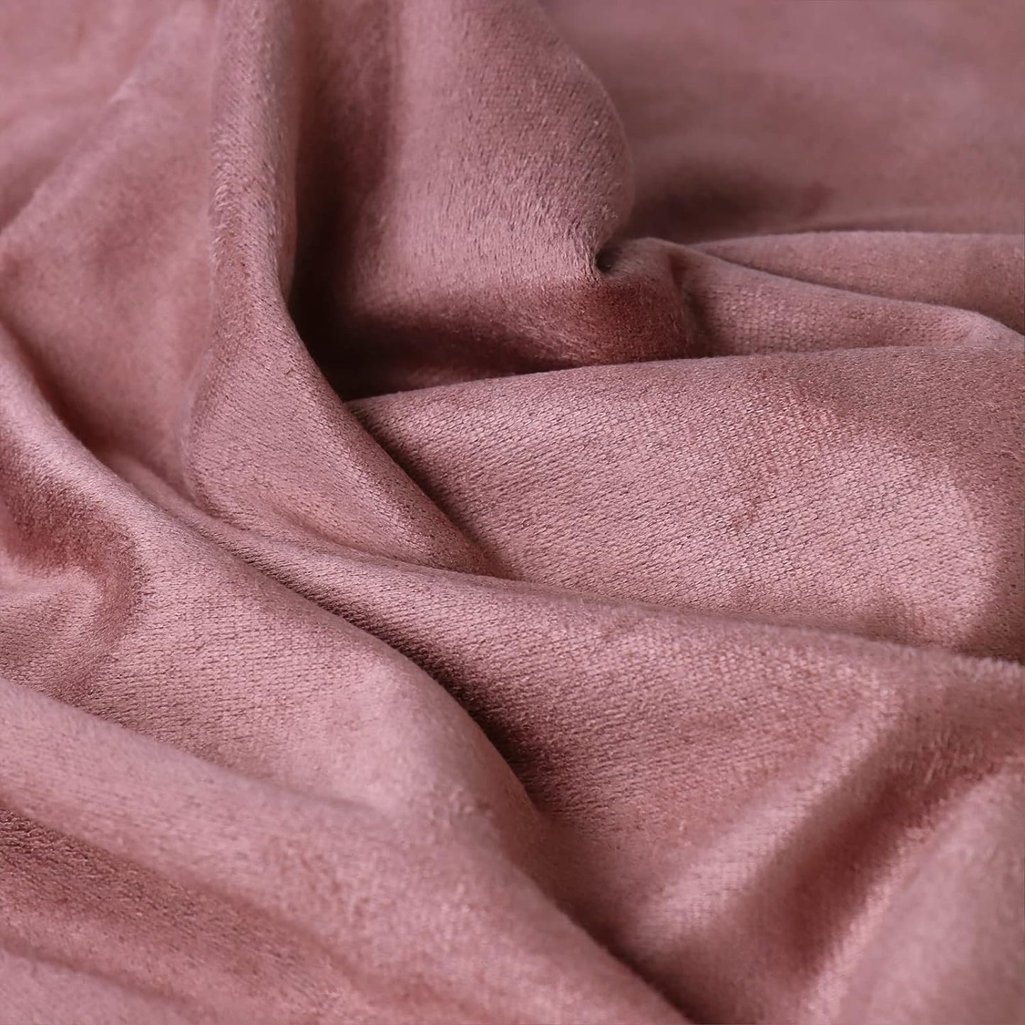 Suede Fabric by The Yard 60"W Soft Ventilation Material Polyester Synthetic Suede Fabric(Double Side) for Car Headliner, Cushion, Boats, Home Décor&DIY - Dusty Pink