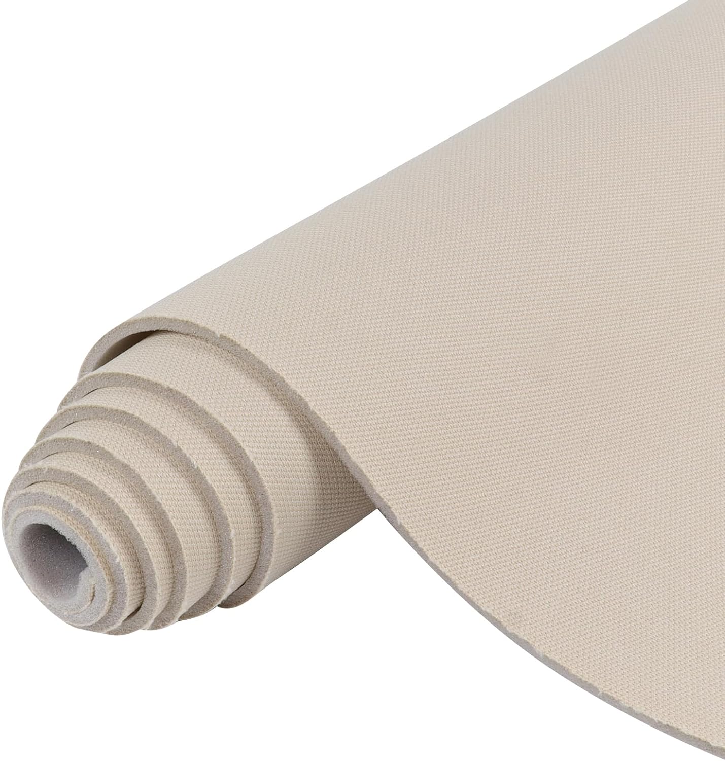 1/9"(3mm) Foam Headliner Fabric Mesh Material 60" Width Mesh Car Headliner Roof Fabric with Foam Backing for Automotive RV Boat Home Liner Interior Upholstery Replacement Repair, Light Beige