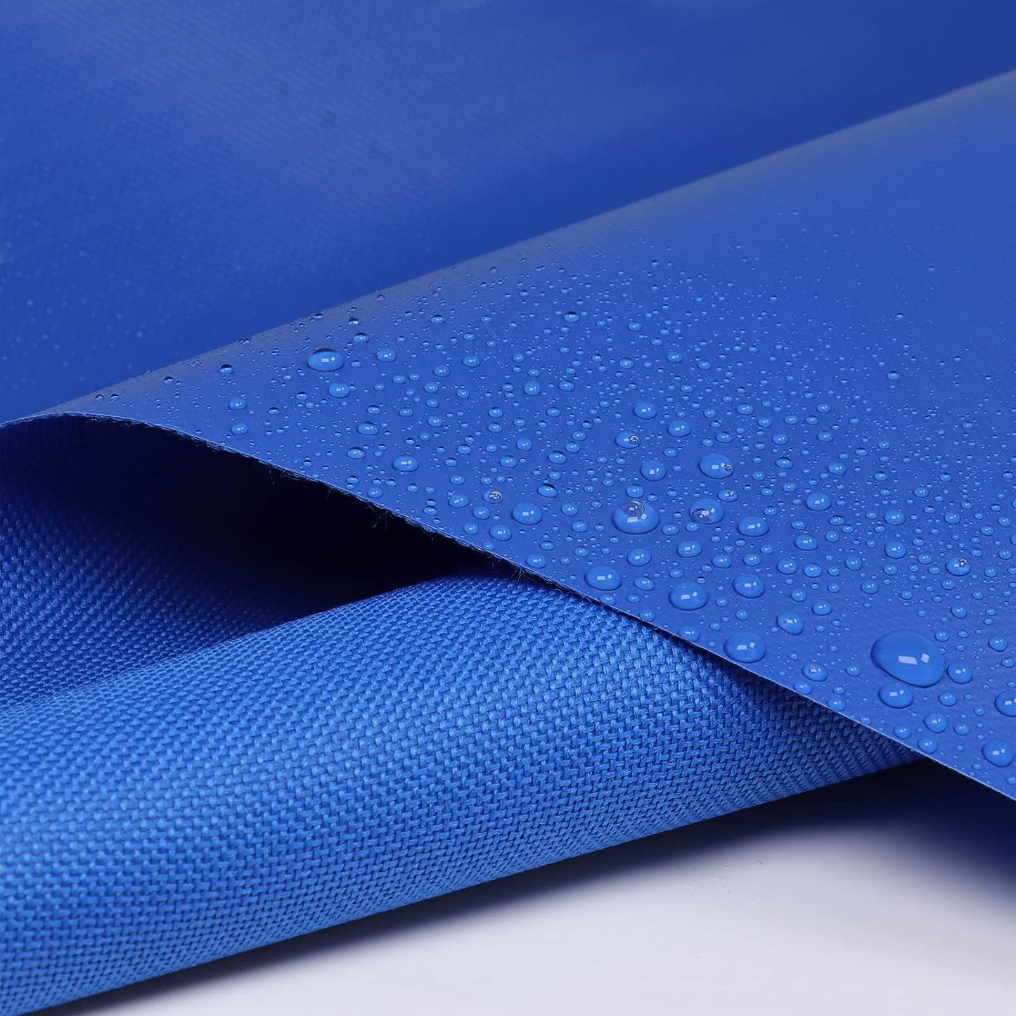 Waterproof Canvas Fabric 600D Marine Awning Outdoor Fabric Cordura Water-Resistant Material PVC Backing for Sunbrella Tent Cushion Boat 60in Wide - Blue