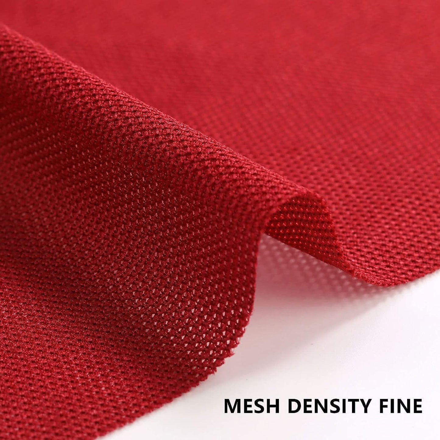 1yard Stereo Mesh Fabric, Speaker Grill Cloth, Acoustically Transparent Sound Transmission for Protection Multi-Purpose Hall Studio Stage Speakers Red