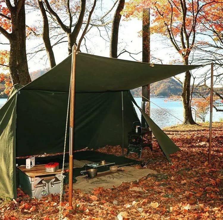 Waterproof Canvas Fabric 1680Denier - 60"W Heavy Duty Marine Awning Fabric(PVC Coated) Water-Resistant Cordura Material for Outdoor/Indoor Boat Tent Cushion Covering 60" Wide (Army Green)