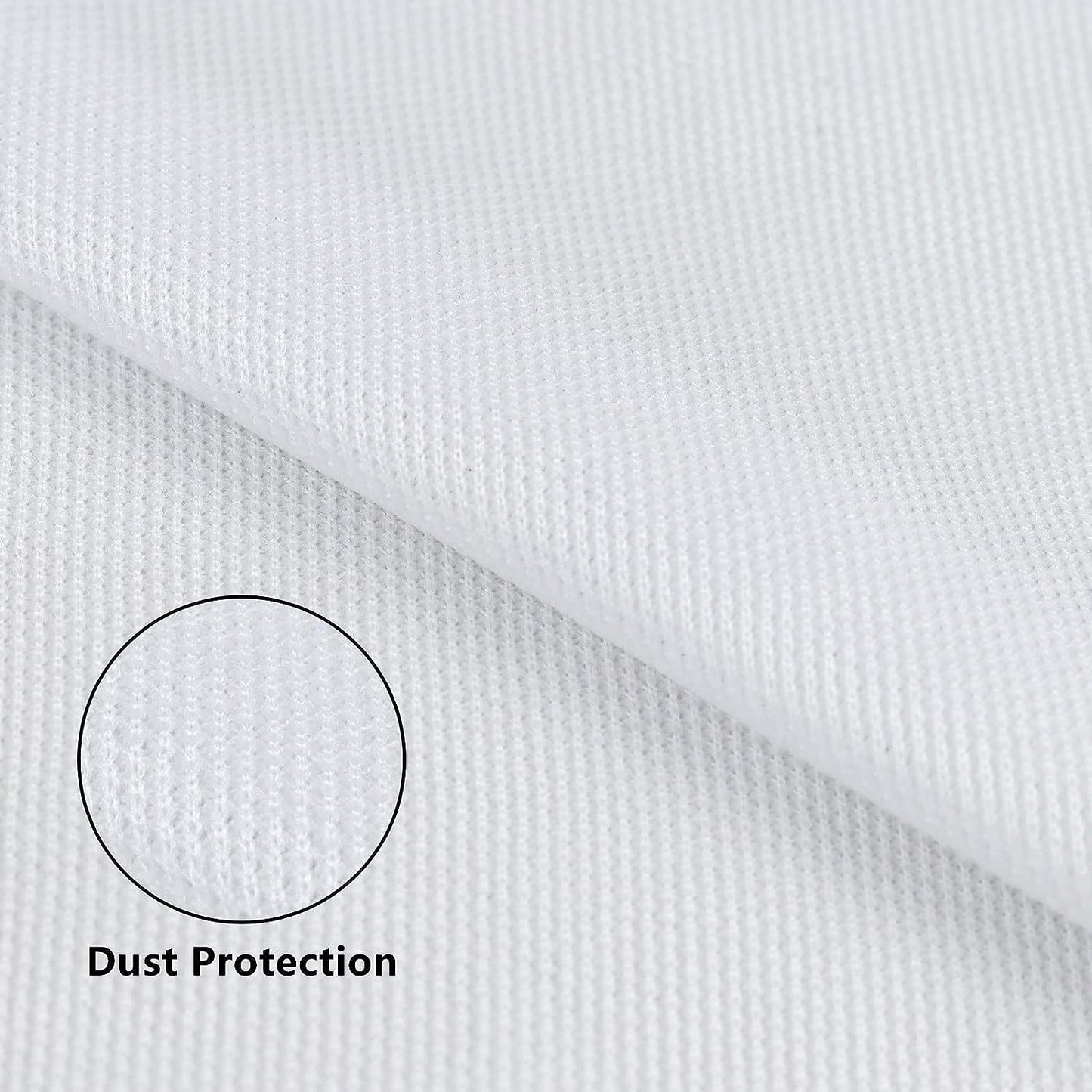 1yard Stereo Mesh Fabric, Speaker Grill Cloth, Acoustically Transparent Sound Transmission for Protection Multi-Purpose Hall Studio Stage Speakers White