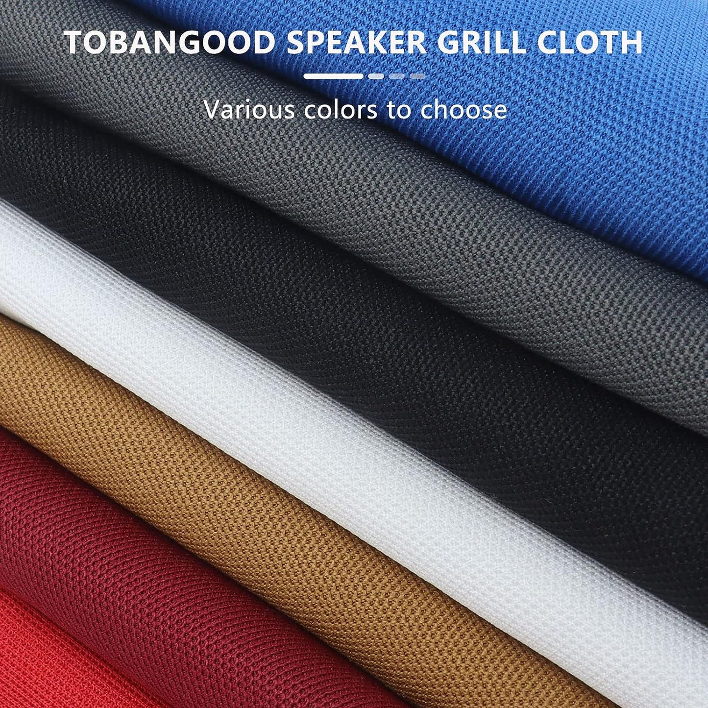 1yard Stereo Mesh Fabric, Speaker Grill Cloth, Acoustically Transparent Sound Transmission for Protection Multi-Purpose Hall Studio Stage Speakers Burgundy