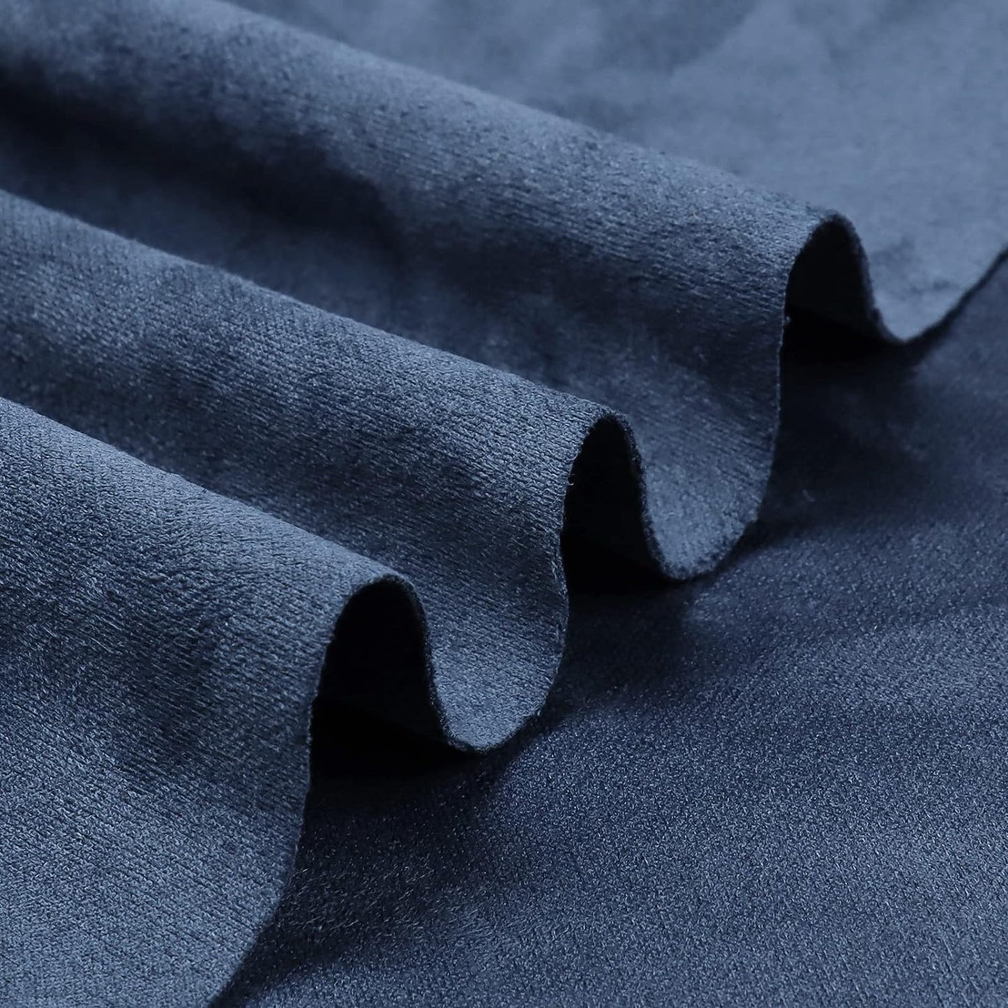 Suede Fabric by The Yard - Soft Ventilation Synthetic Suede Fabric(Double Side) for Car Headliner, Cushion, Boats, Home Décor&DIY 60inch Wide - Dusty Blue