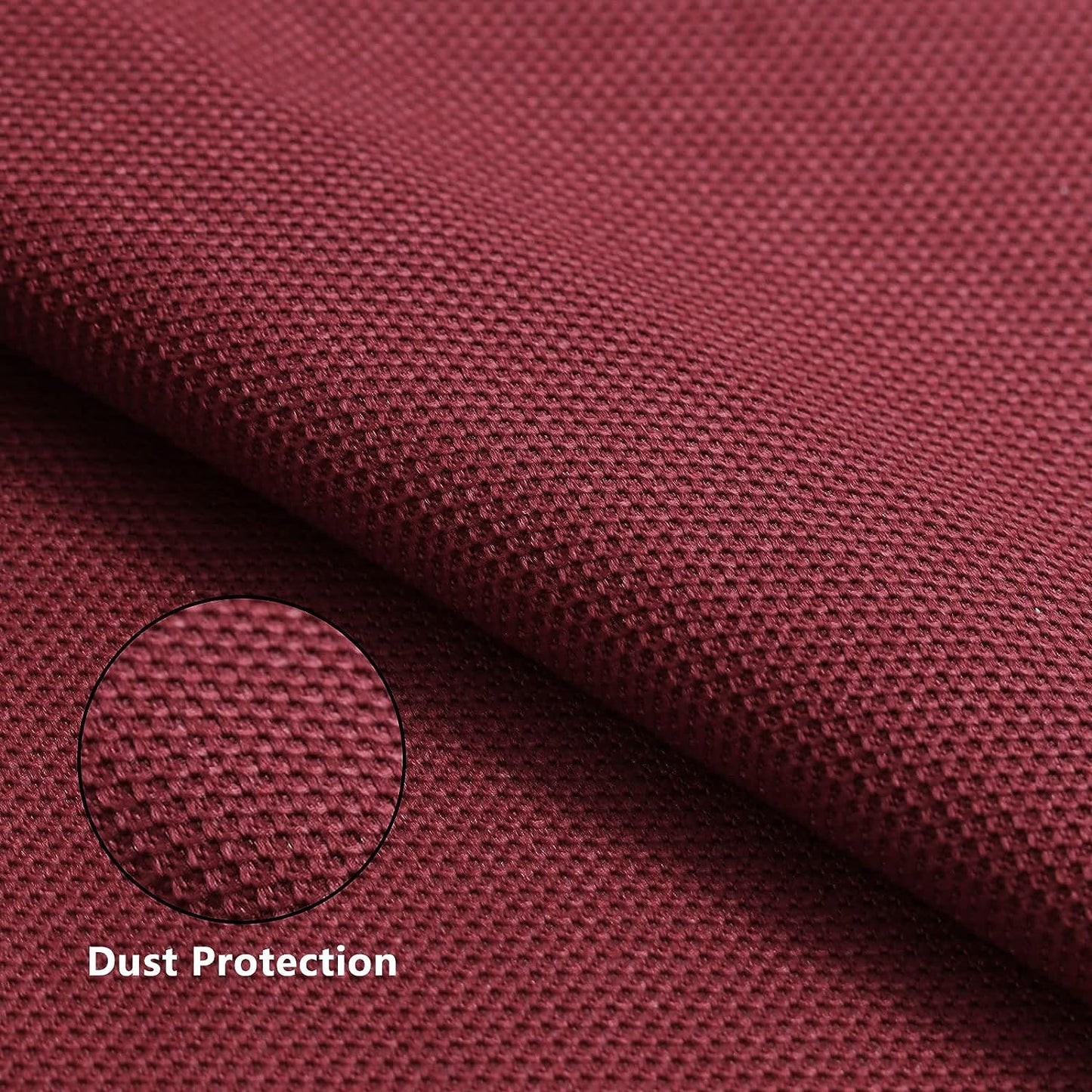 1yard Stereo Mesh Fabric, Speaker Grill Cloth, Acoustically Transparent Sound Transmission for Protection Multi-Purpose Hall Studio Stage Speakers Burgundy