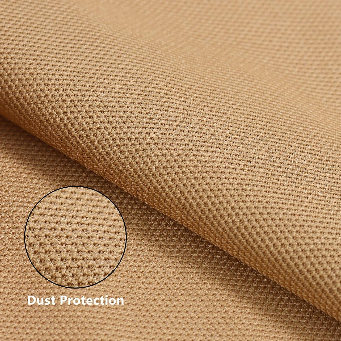 1yard Stereo Mesh Fabric, Speaker Grill Cloth, Acoustically Transparent Sound Transmission for Protection Multi-Purpose Hall Studio Stage Speakers Brown