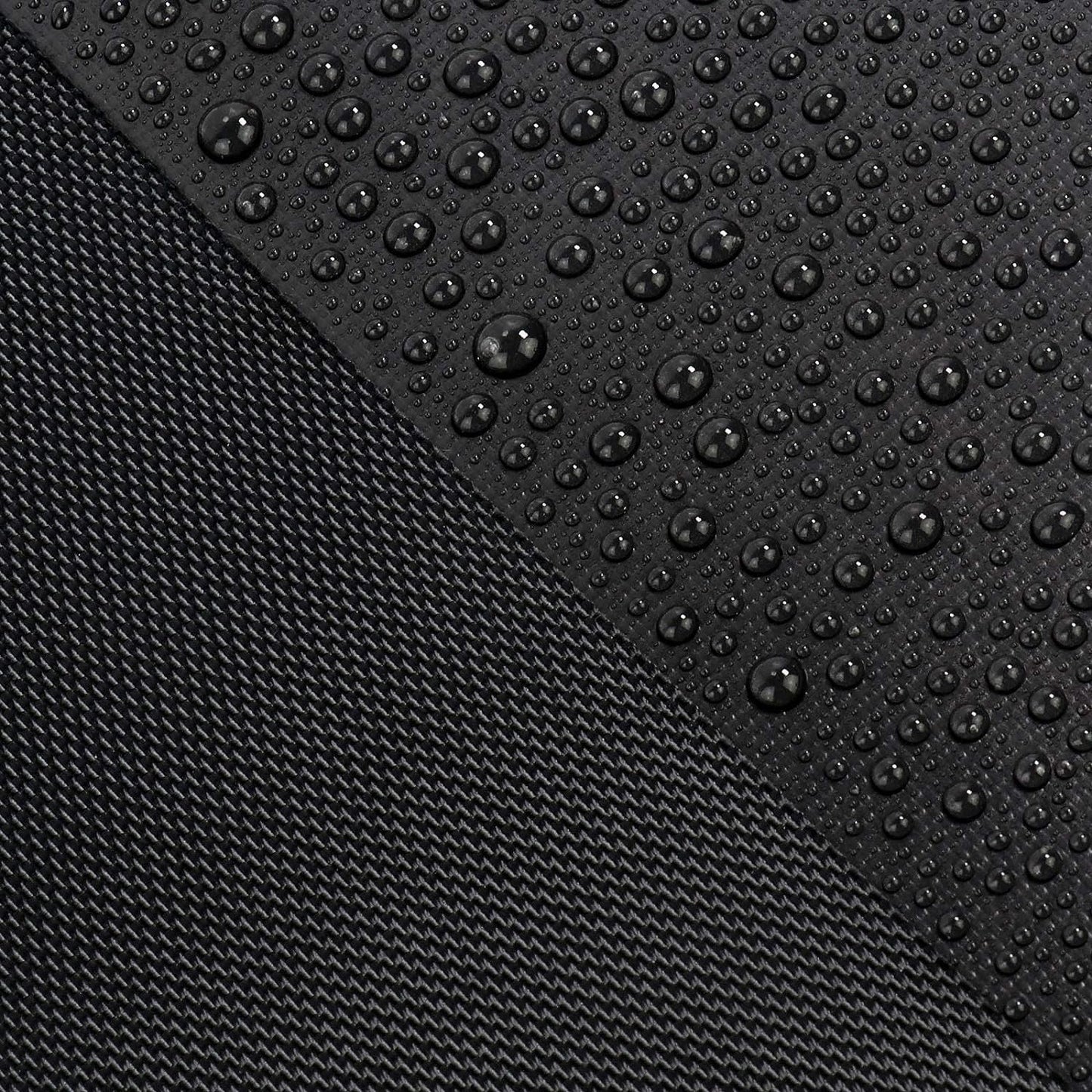 Waterproof Canvas Fabric 1680Denier -Heavy Duty Marine Awning Fabric(PVC Coated) Water-Resistant Cordura Material for Outdoor/Indoor Boat Tent Cushion Covering 60" Wide (Black)