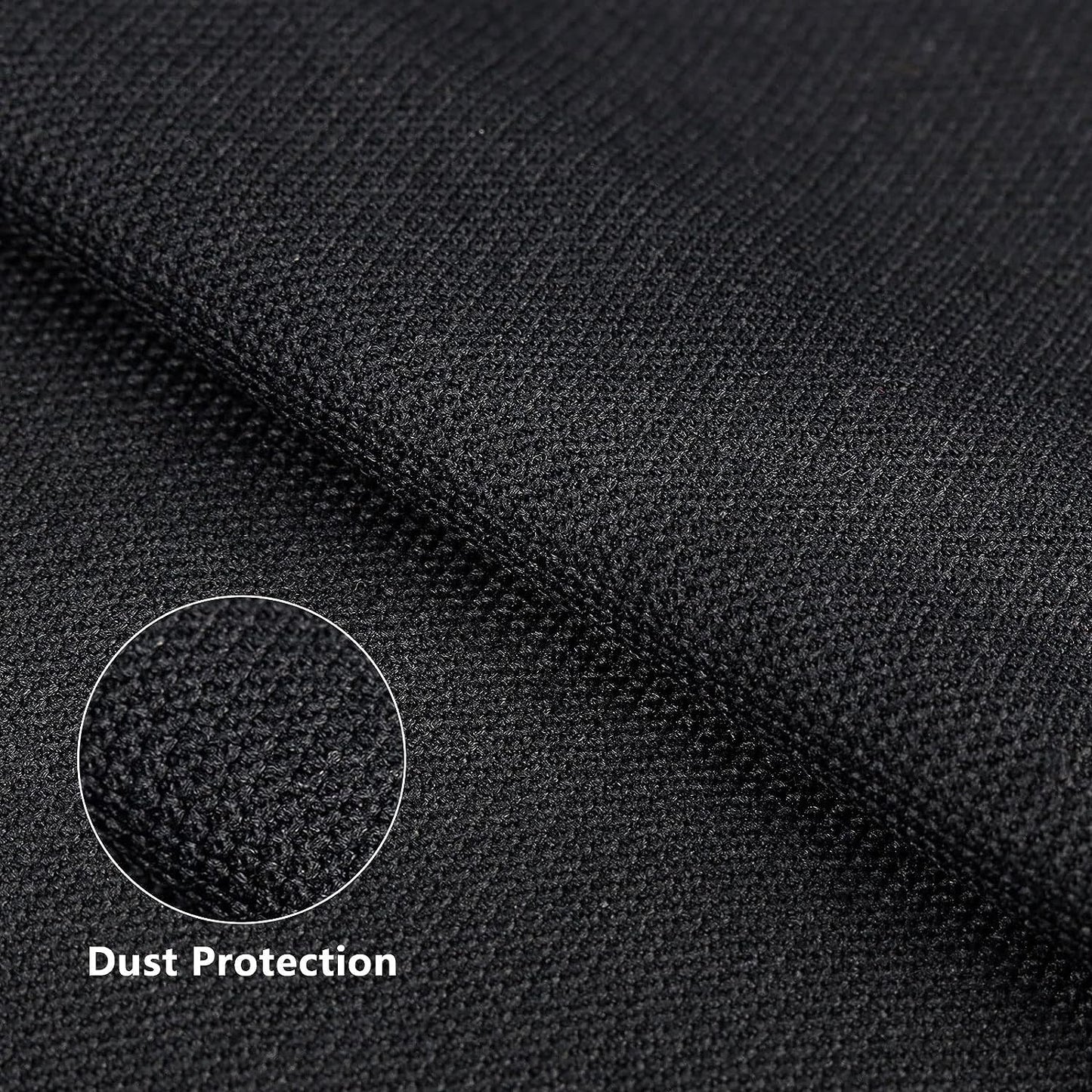 Stereo Mesh Fabric 1yard, Sound Transmission Speaker Grill Cloth, Acoustically Transparent for Protection Multi-Purpose Hall Studio Stage Speakers Black