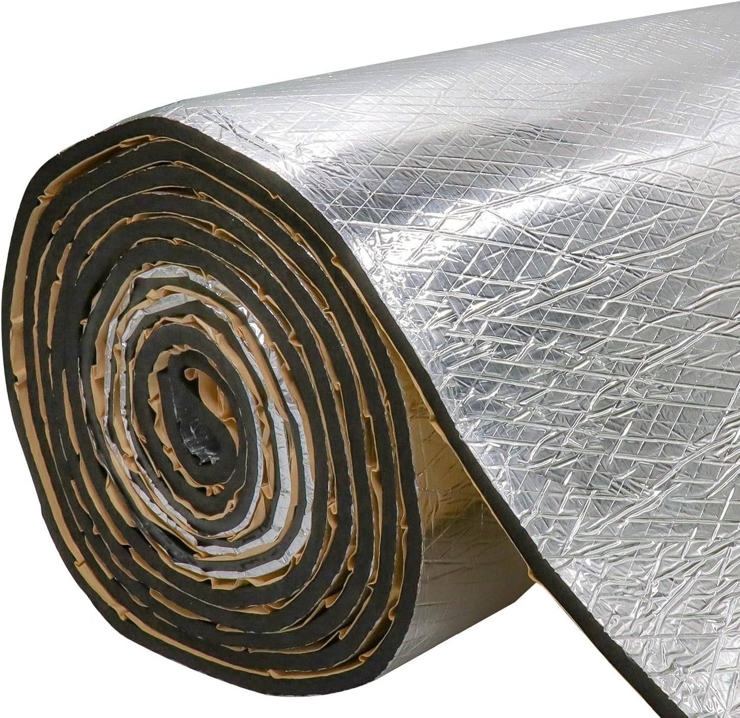 15 mm Auto Boat Sound Deadening with Adhesive  Closed Foam Reduce Noise &Vibration Car Heat Insulation Roll (40" W)