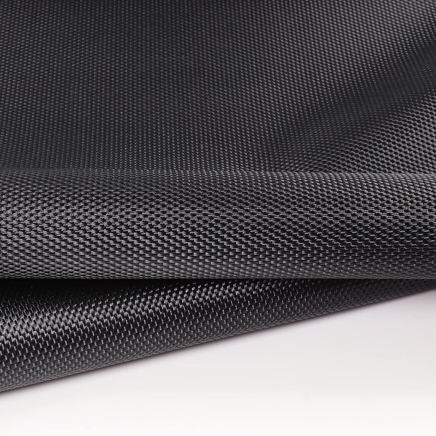 Waterproof Canvas Fabric 1680Denier -Heavy Duty Marine Awning Fabric(PVC Coated) Water-Resistant Cordura Material for Outdoor/Indoor Boat Tent Cushion Covering 60" Wide (Black)