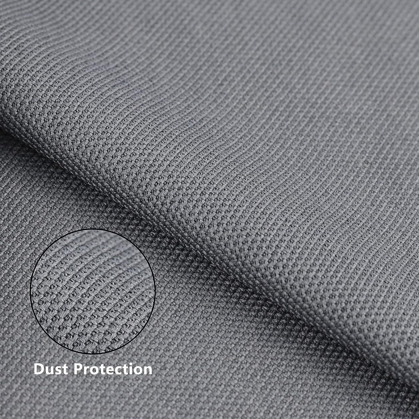 1yard Stereo Mesh Fabric, Speaker Grill Cloth, Acoustically Transparent Sound Transmission for Protection Multi-Purpose Hall Studio Stage Speakers Gray